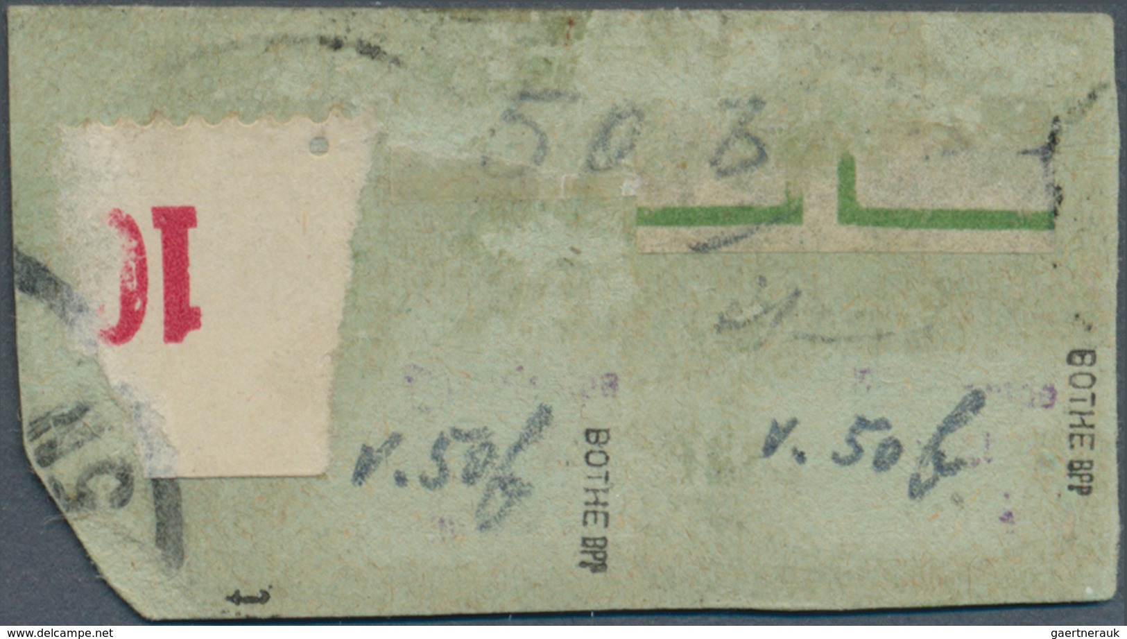 Deutsche Kolonien - Togo-Vorläufer: 1892, Vorläufer-Briefstück Mit Waager. Paar, Linke Marke Mit Sch - Togo