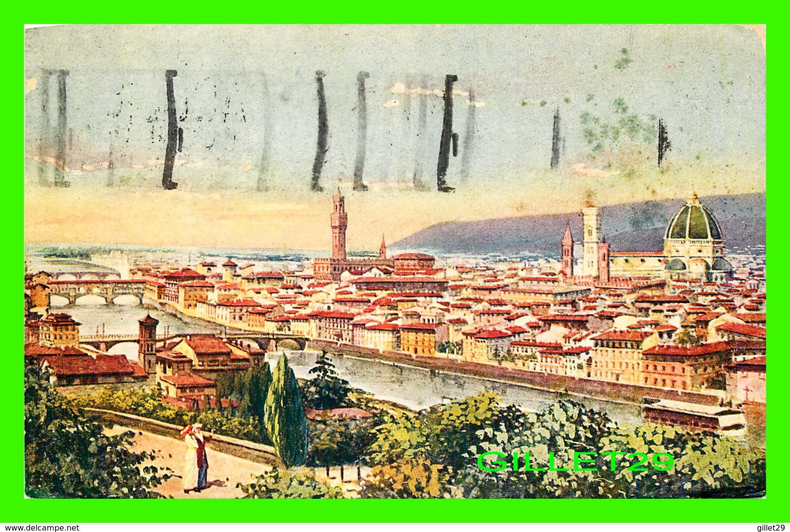 FIRENZE, ITALIA - PANORAMA - TRAVEL 1928 - - Firenze (Florence)