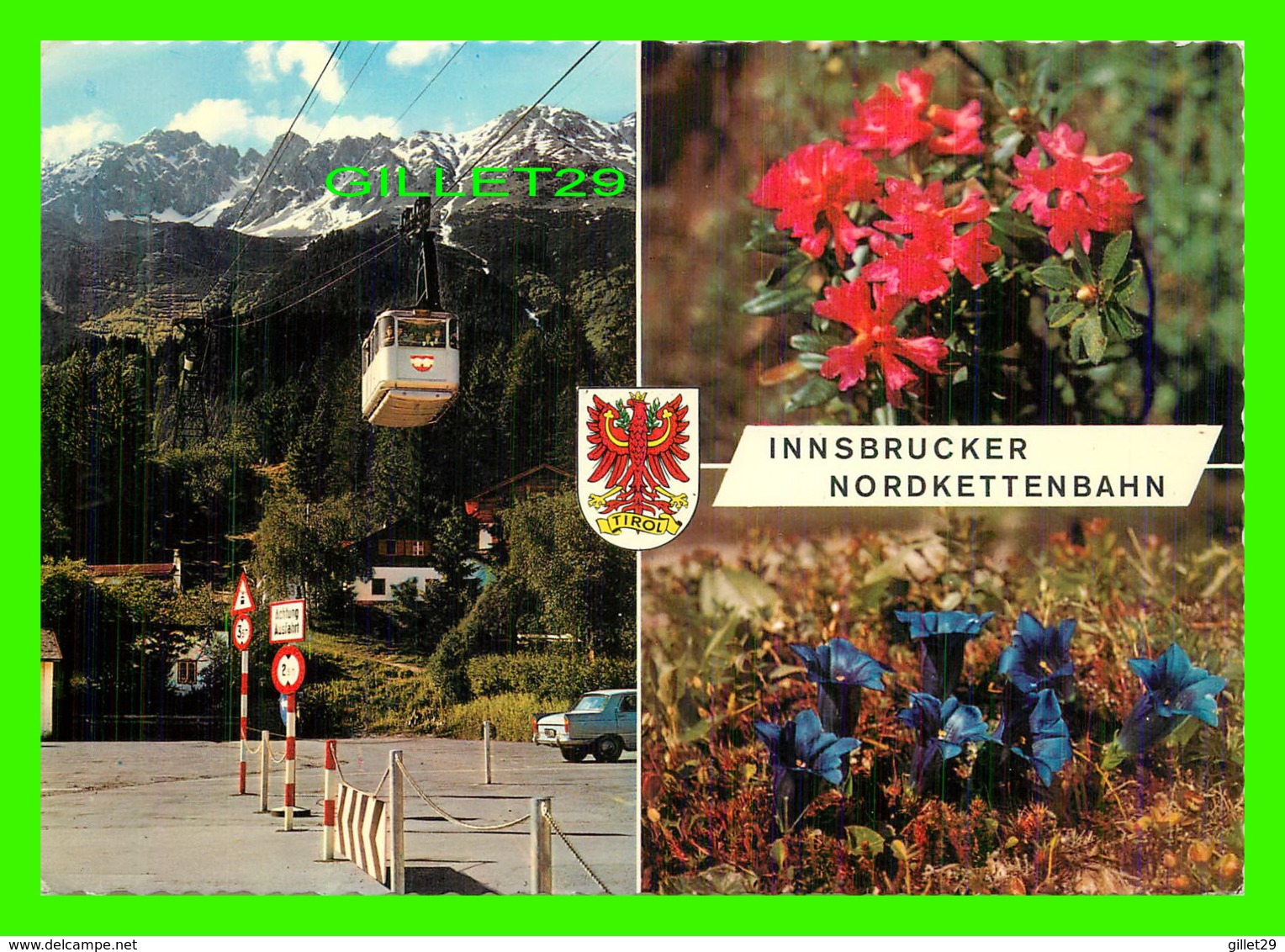 INNSBRUCKER, AUTRICHE - NORDKETTENBAHN - 3 MULTIVUES - TRAVEL IN 1969 - - Innsbruck