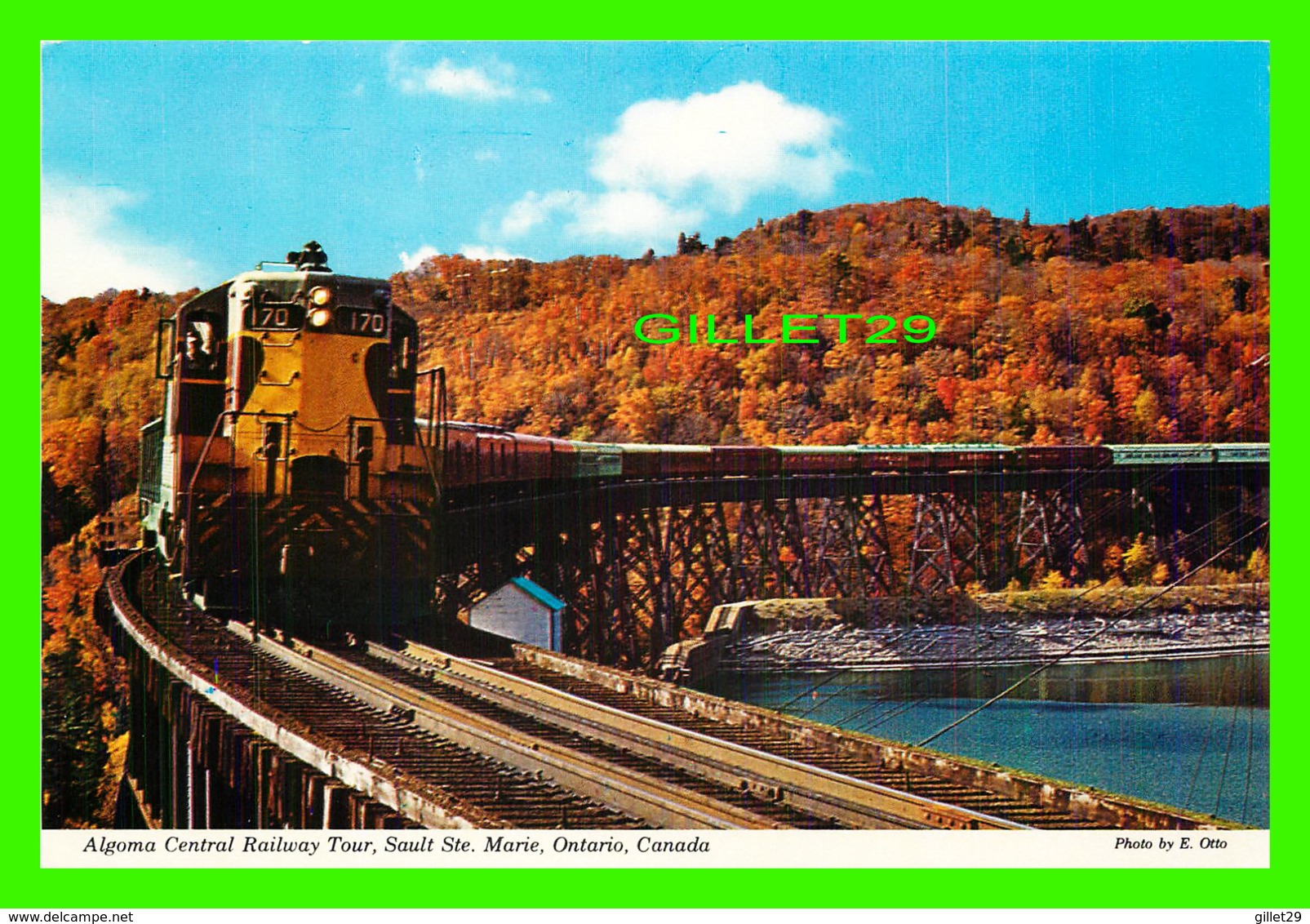 TRAINS - ALGOMA CENTRAL RAILWAY TOUR, SAULT STE MARIE, ONTARIO - PHOTO  BY E. OTTO - CAVALIER - - Trains