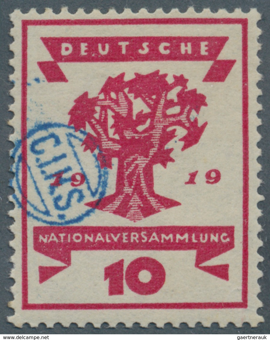 Deutsche Abstimmungsgebiete: Oberschlesien - Französische Besatzung: 1920, 10 Pfg Nationalversammlun - Other & Unclassified