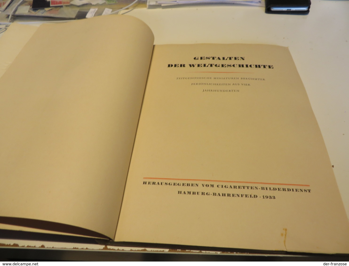 ZIGARETTENBILDER  -  SAMMELALBUM  GESTALTEN  DER  WELTGESCHICHTE   Mit  Allen  BILDER - Albums & Katalogus