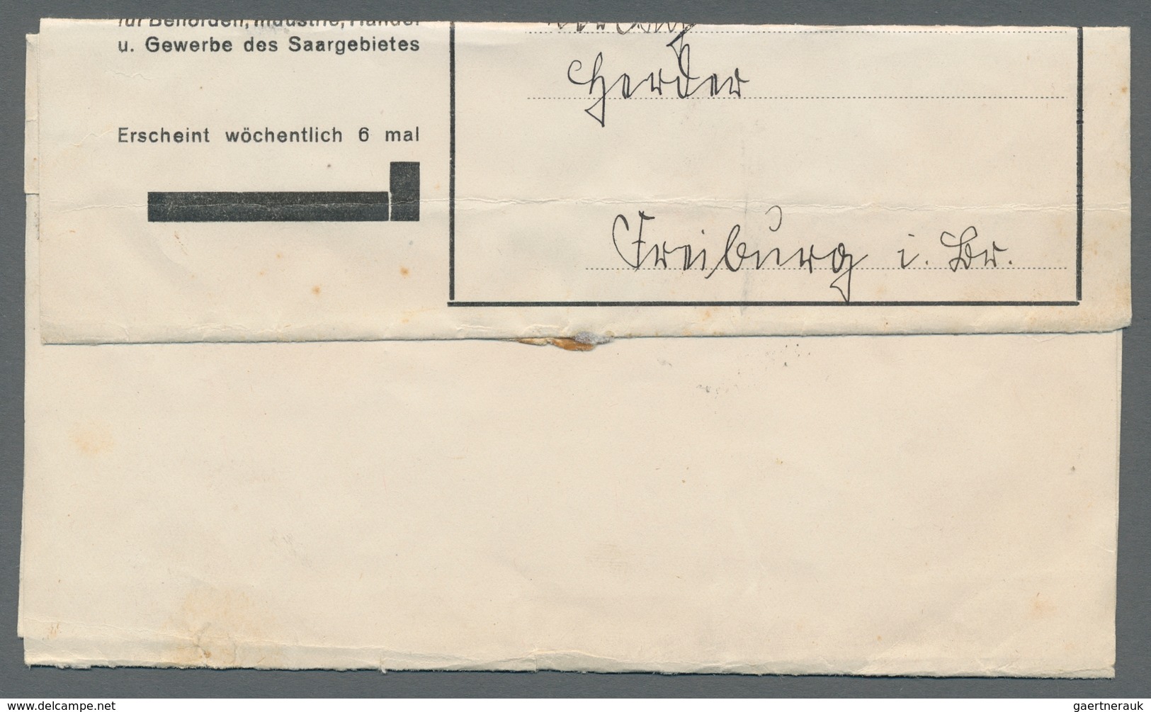 Deutsche Abstimmungsgebiete: Saargebiet: 1926, "15 C. Schwarzgrün", Zweimal Als EF Auf Nicht Häufige - Unused Stamps