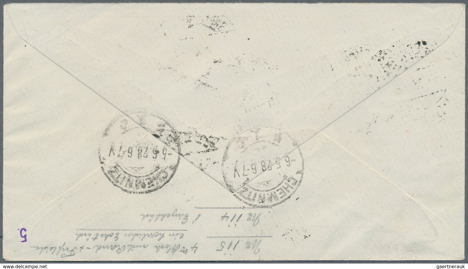 Deutsche Abstimmungsgebiete: Saargebiet: 1928, Portogerechter Luxusbrief Mit 3 Plattenfehlern Und Lu - Unused Stamps