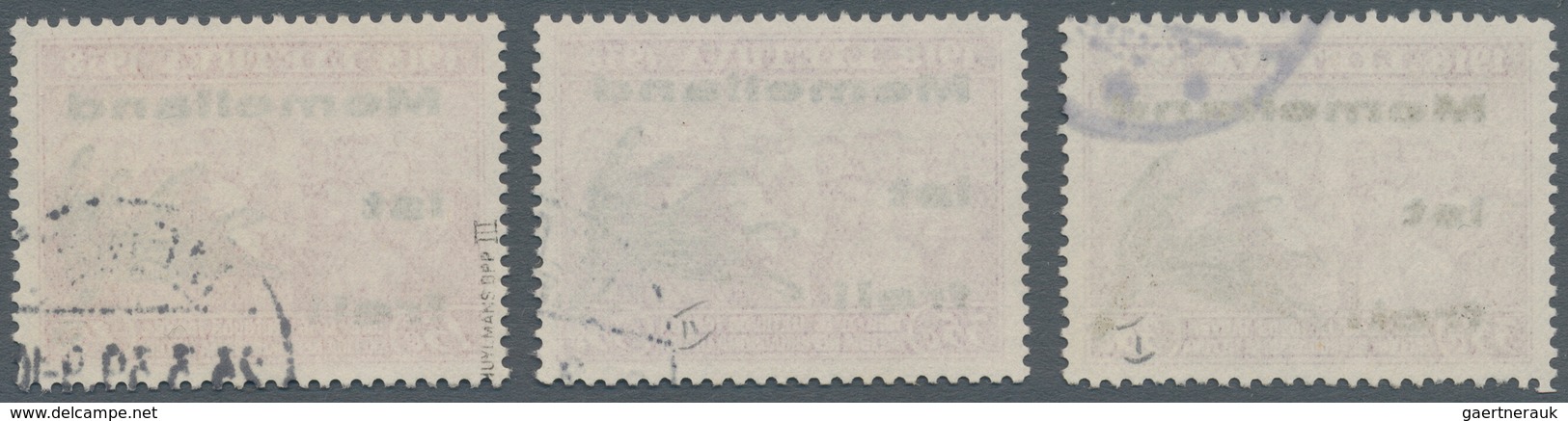 Memel - Lokalausgabe Memelland: 1939, Alle Drei Ausdrucke, Dabei 15 C Mit Aufdruck III Geprüft Huylm - Klaipeda 1923