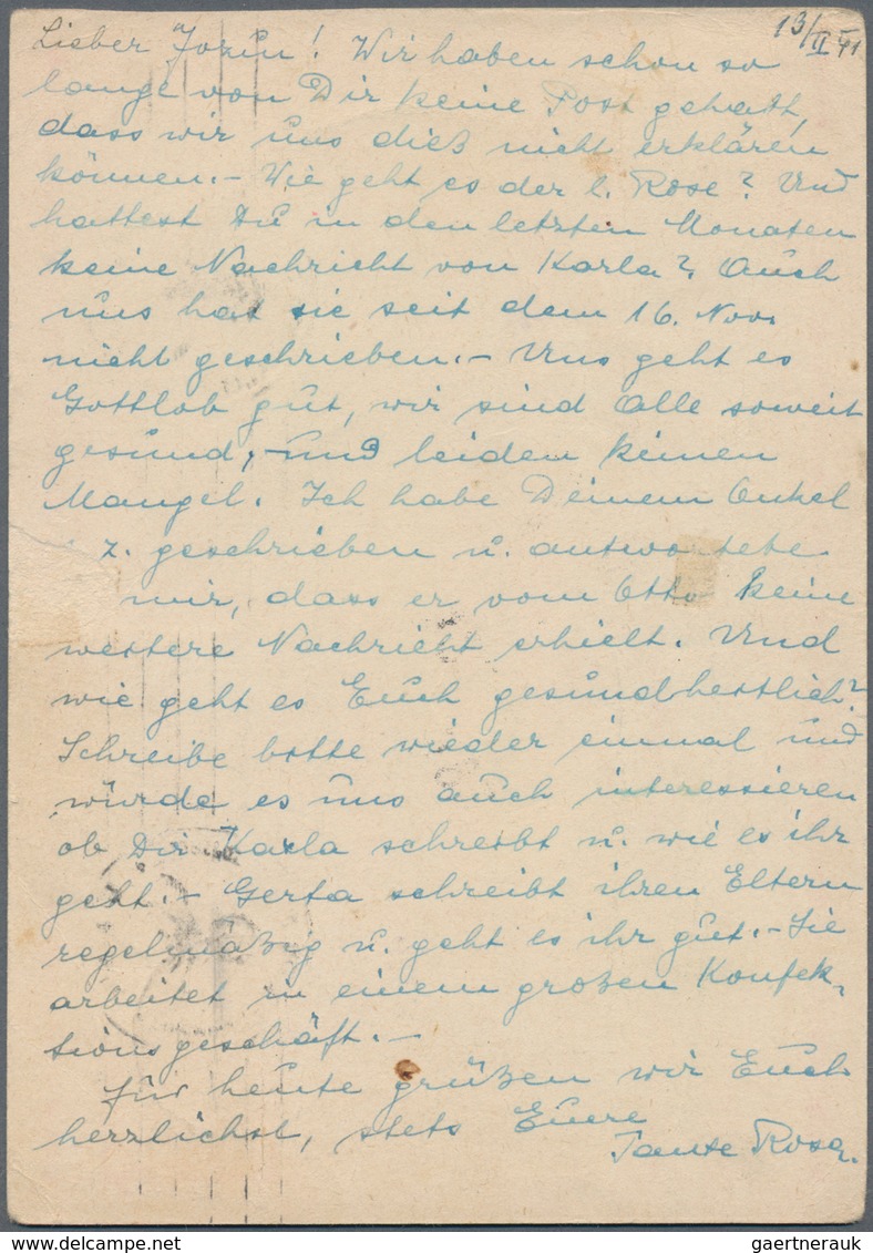 Dt. Besetzung II WK - Böhmen Und Mähren - Ganzsachen: 1939, 1,50 K. Ganzsachenkarte Mit Zufrankatur - Occupation 1938-45