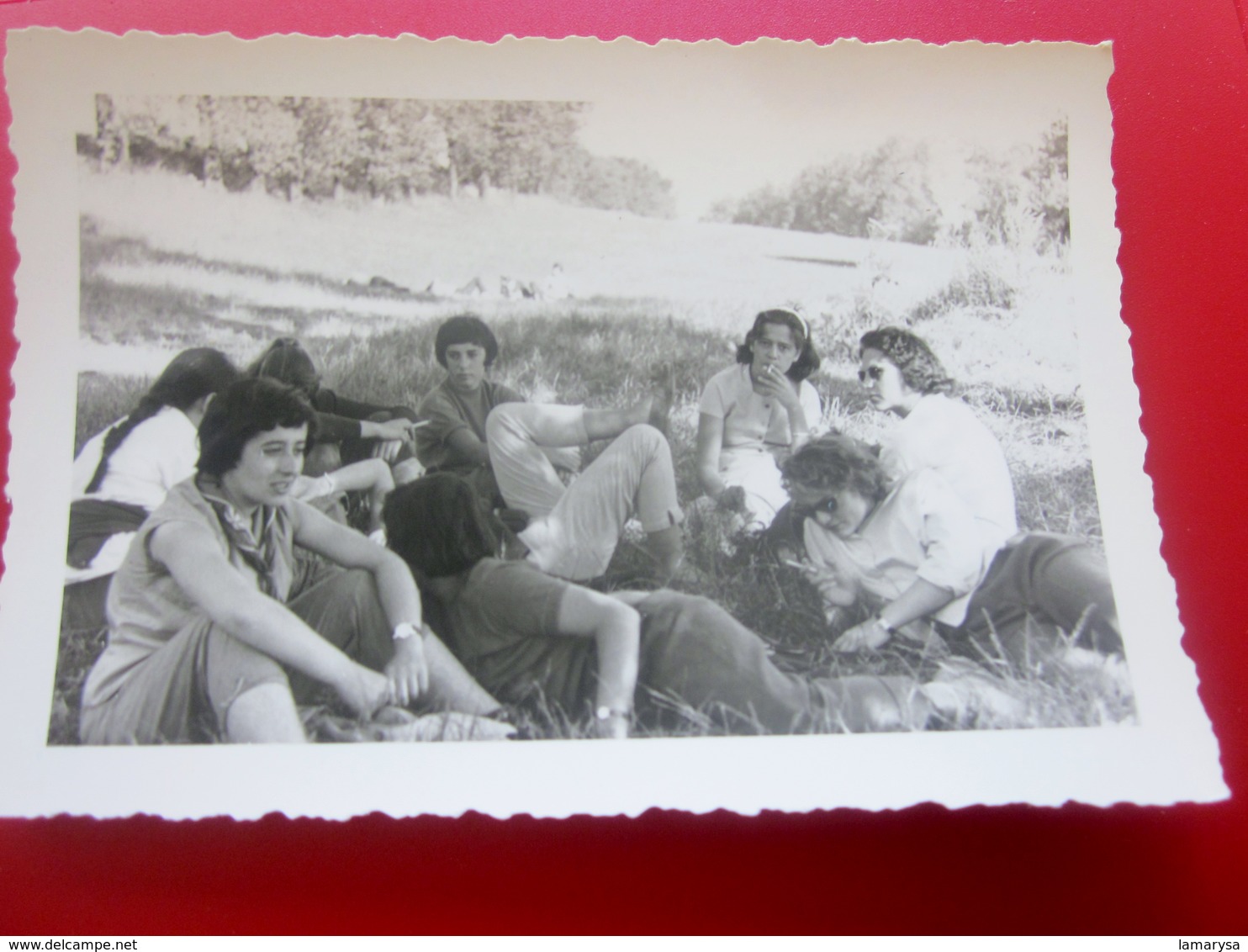 1958 LE CHESNE  LOT 9 PHOTO PHOTOGRAPHIES ORIGINALES CAMP de La Jeunesse étudiante chrétienne-SCOUT Scoutisme- SCOUTING