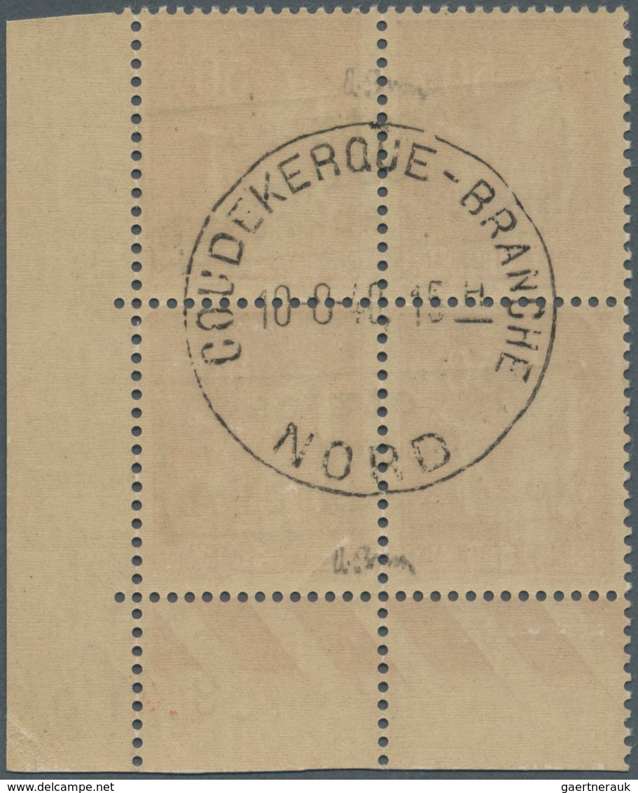 Dt. Besetzung II WK - Frankreich - Dünkirchen: 1940, 50 C Rot, Postfrischer Viererblock Aus Der Re. - Occupation 1938-45