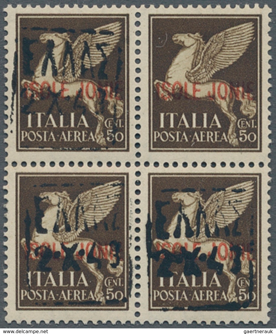 Dt. Besetzung II WK - Zante: 1943 (22 Oct). Contemporary Italian Stamps Overprinted By Boxed “ZANTE/ - Occupation 1938-45