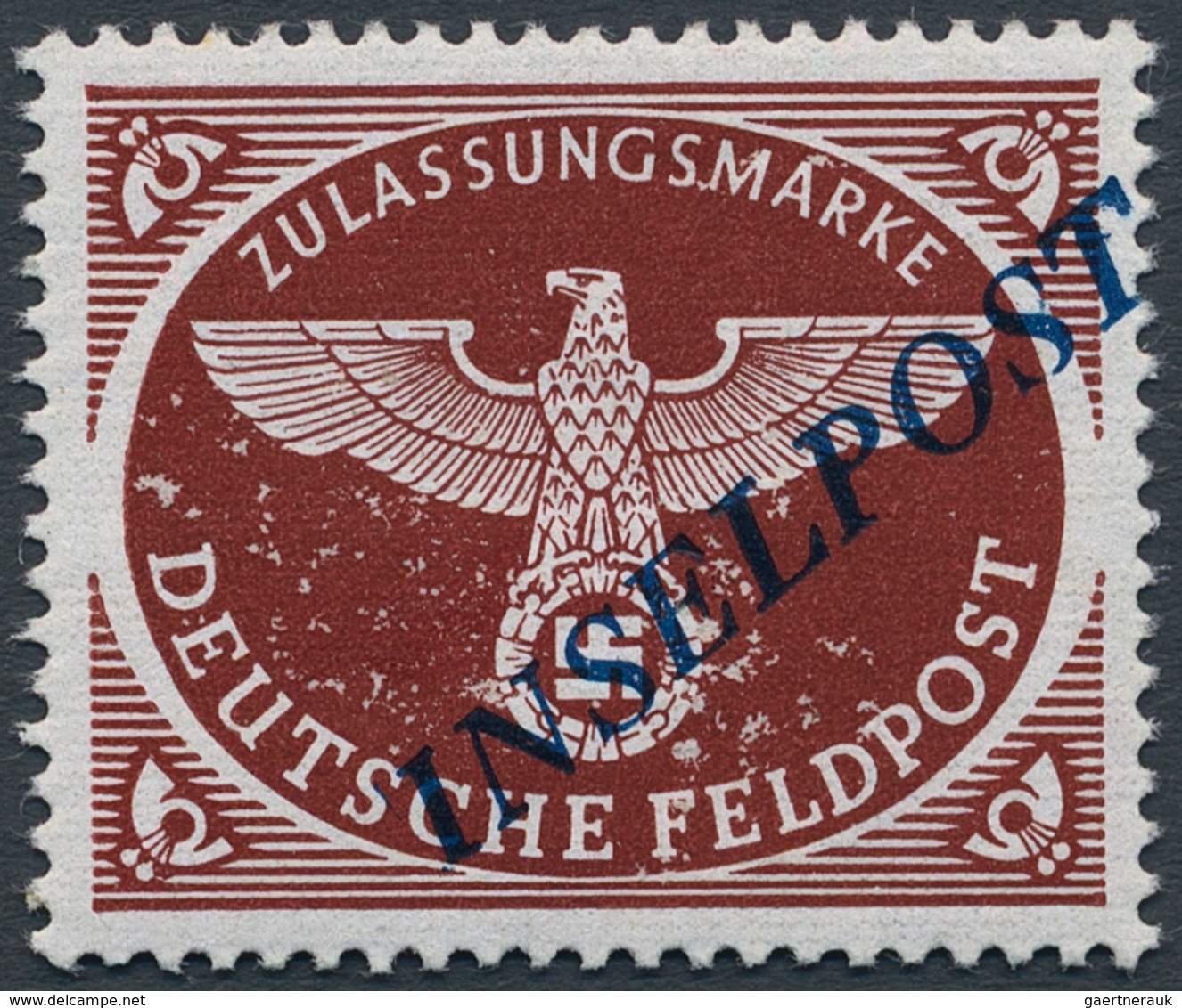 Feldpostmarken: 1944, Agramer Aufdruck, Gezähnt Mit Blauem, Nach Rechts Versetztem Aufdruck Der Plat - Sonstige & Ohne Zuordnung