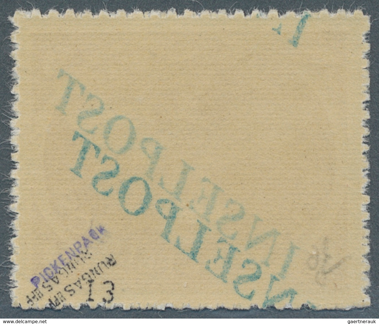 Feldpostmarken: 1944, INSELPOST-Zulassungsmarke Mit Doppeltem, übereinander Stehendem, Diagonalem "A - Other & Unclassified