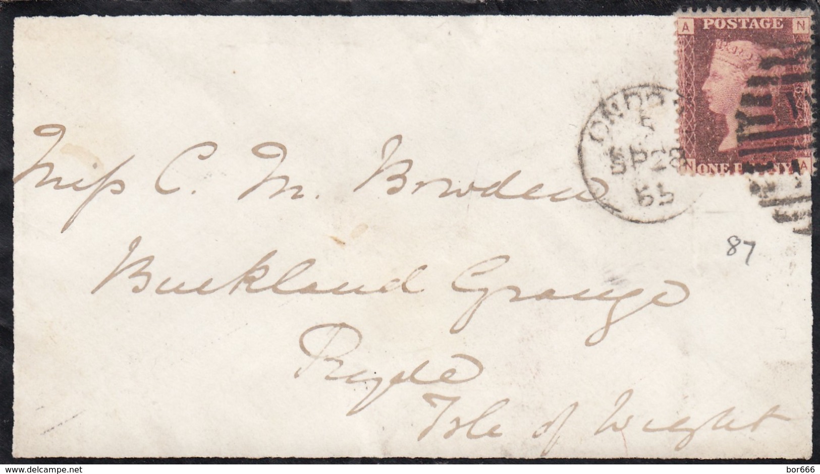 GOOD OLD GB Postal Cover 1865 - Victoria - Covers & Documents