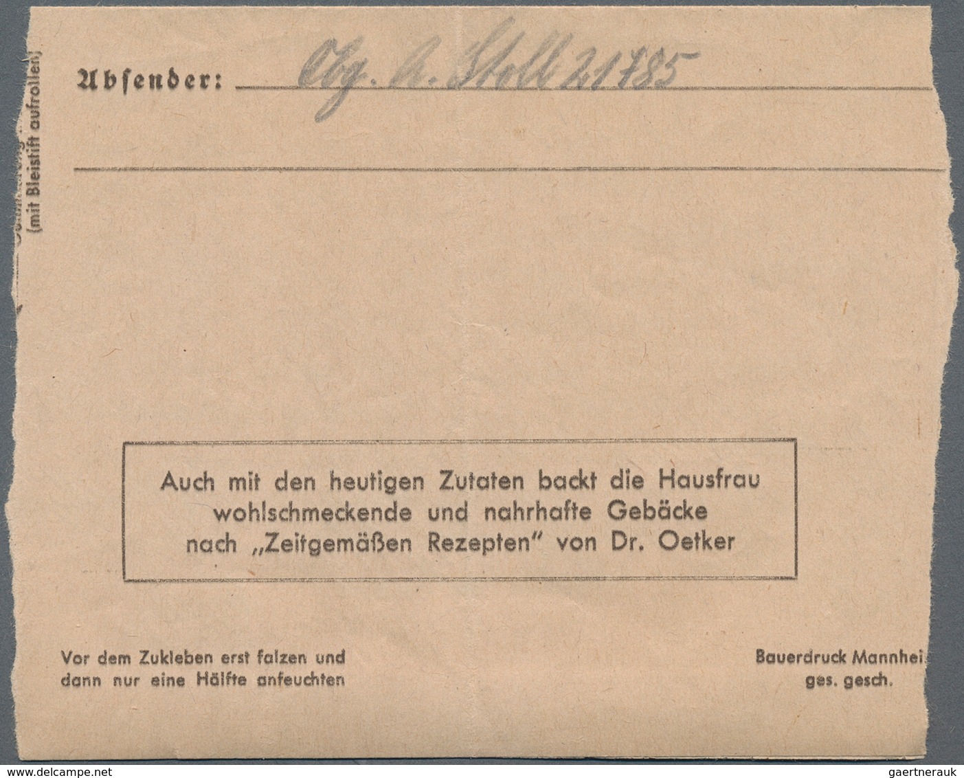 Feldpost 2. Weltkrieg: 1945, Zwei FP-Briefe (1x Mit Brieftext) Versch. Einheiten (21785 = 1. Kp. Kor - Other & Unclassified