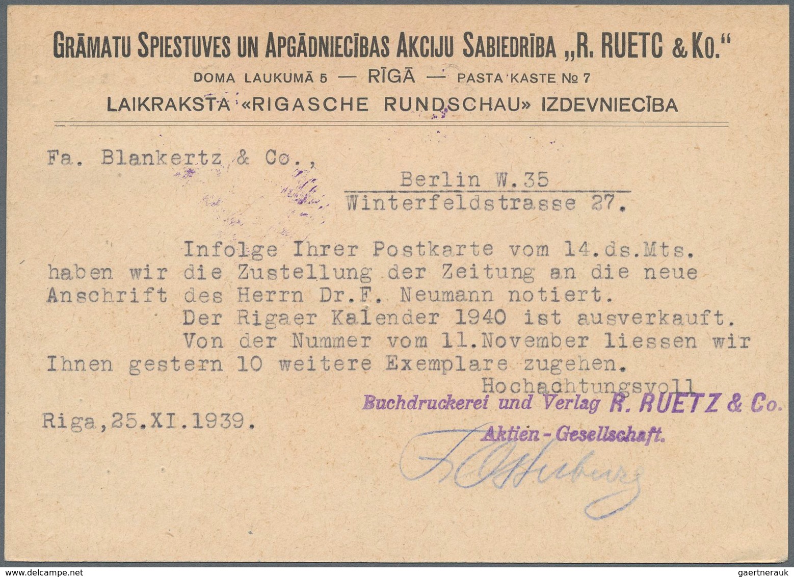 Zensurpost: 1939, Auslandsnachrichtenprüfstelle Bzw. Auslandsbriefprüfstelle Königsberg (Pr.), Drei - Other & Unclassified