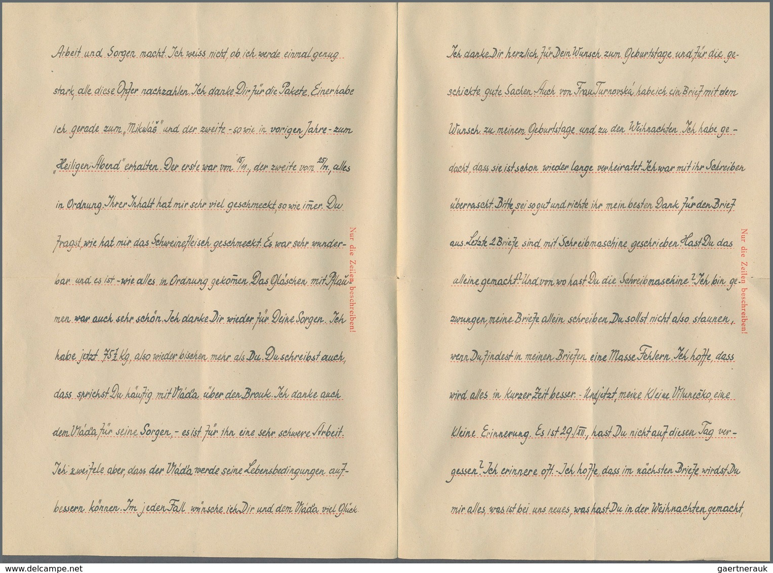 KZ-Post: KZ BUCHENWALD: 1943, Brief Aus Dem Seltenen Nebenlager AROLSEN, SS-Offiziersschule Arolsen- - Lettres & Documents