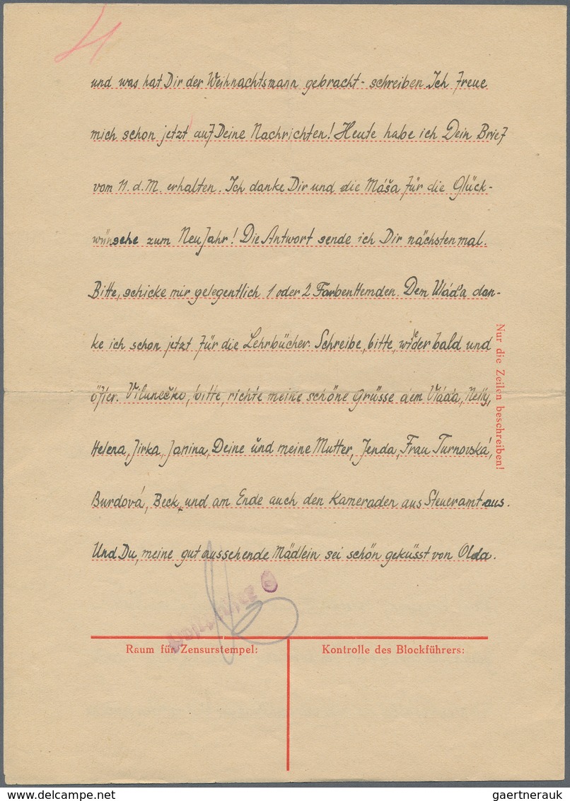 KZ-Post: KZ BUCHENWALD: 1943, Brief Aus Dem Seltenen Nebenlager AROLSEN, SS-Offiziersschule Arolsen- - Lettres & Documents