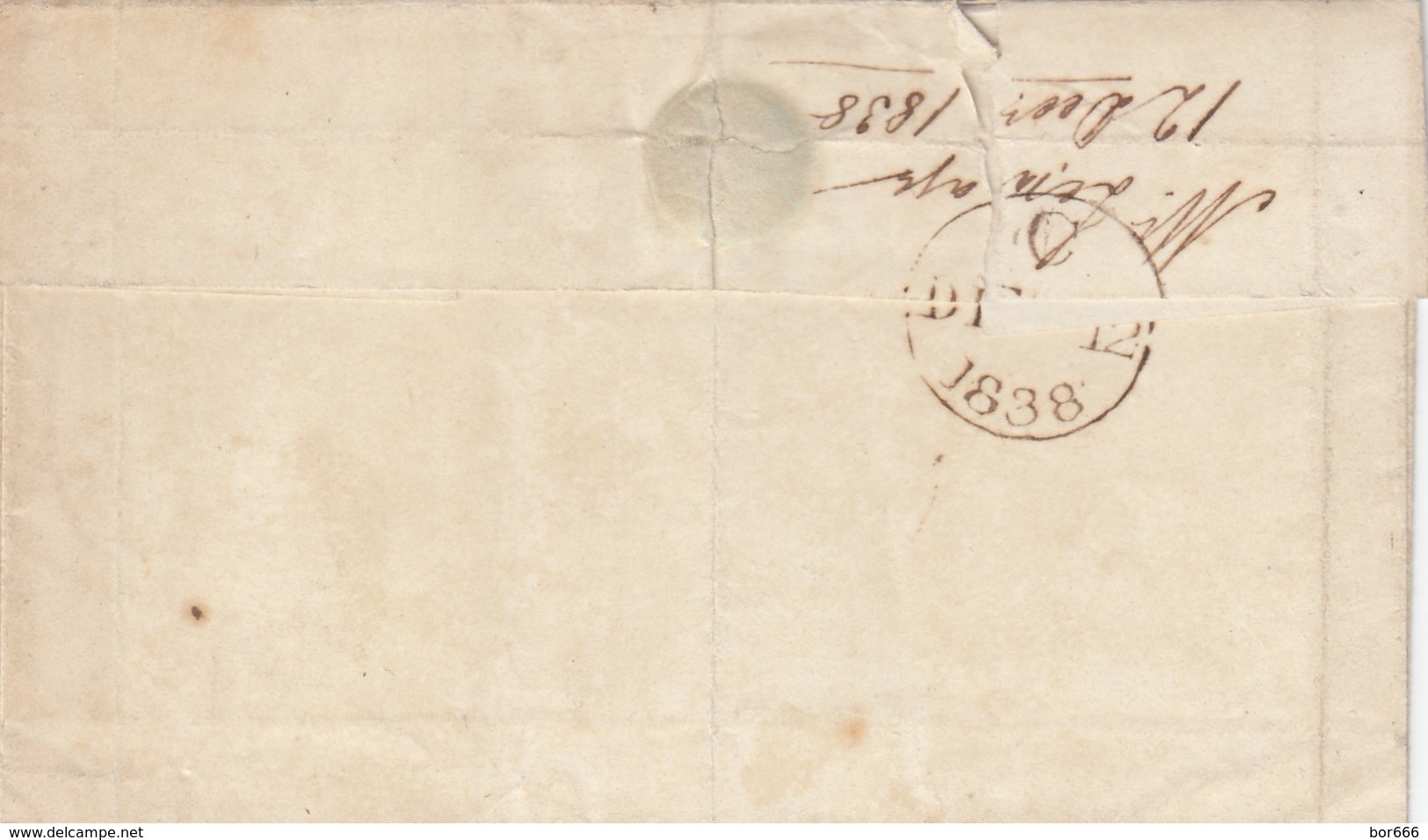 GOOD OLD GB Postal Cover 1838 - ...-1840 Prephilately