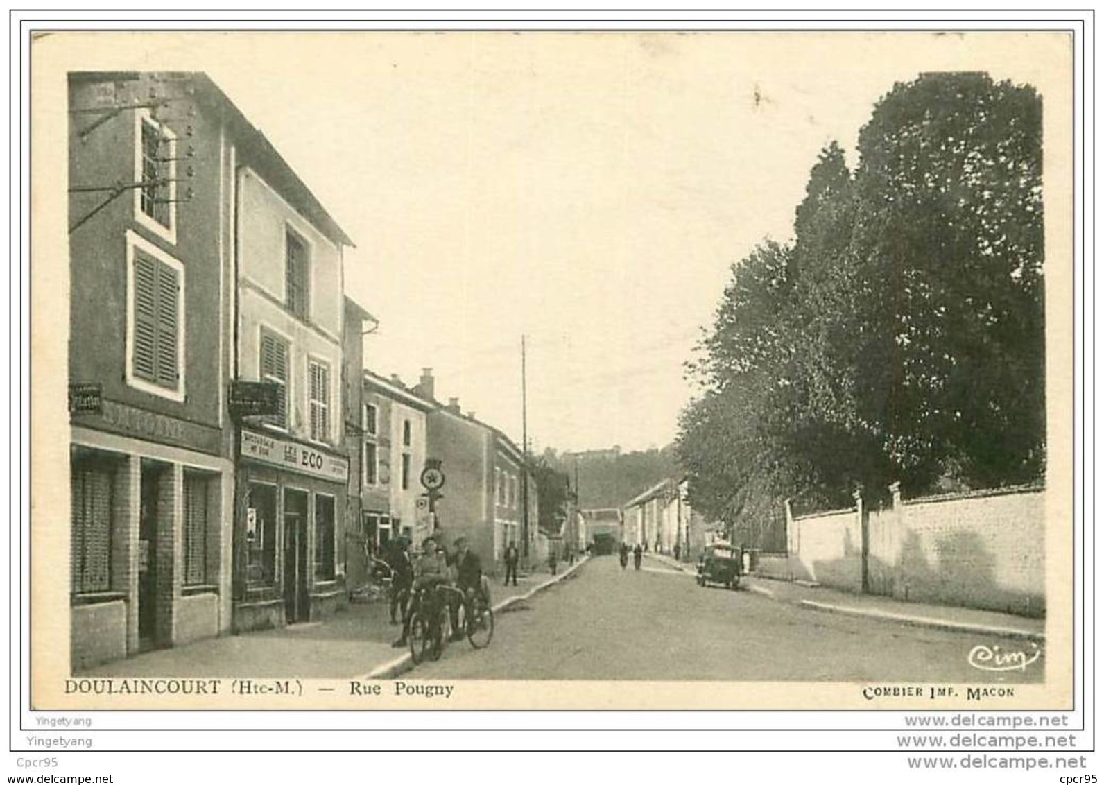 52.DOULAINCOURT.RUE POUGNY.POMPE A ESSENCE - Doulaincourt