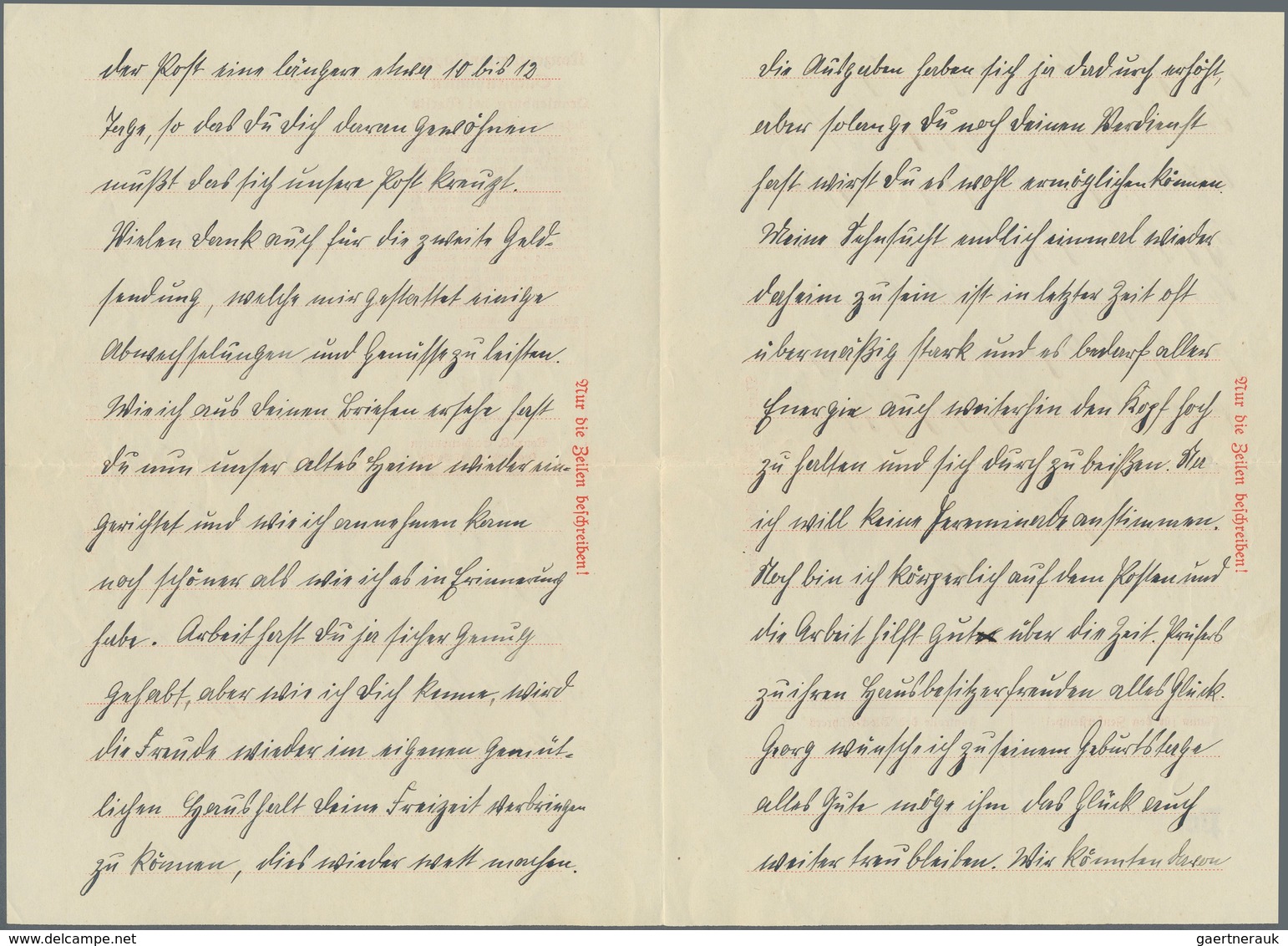 KZ-Post: KZ SACHSENHAUSEN: 1939, Früher Kompletter Brief Mit Text Nach Eulo Bei Forst - Covers & Documents