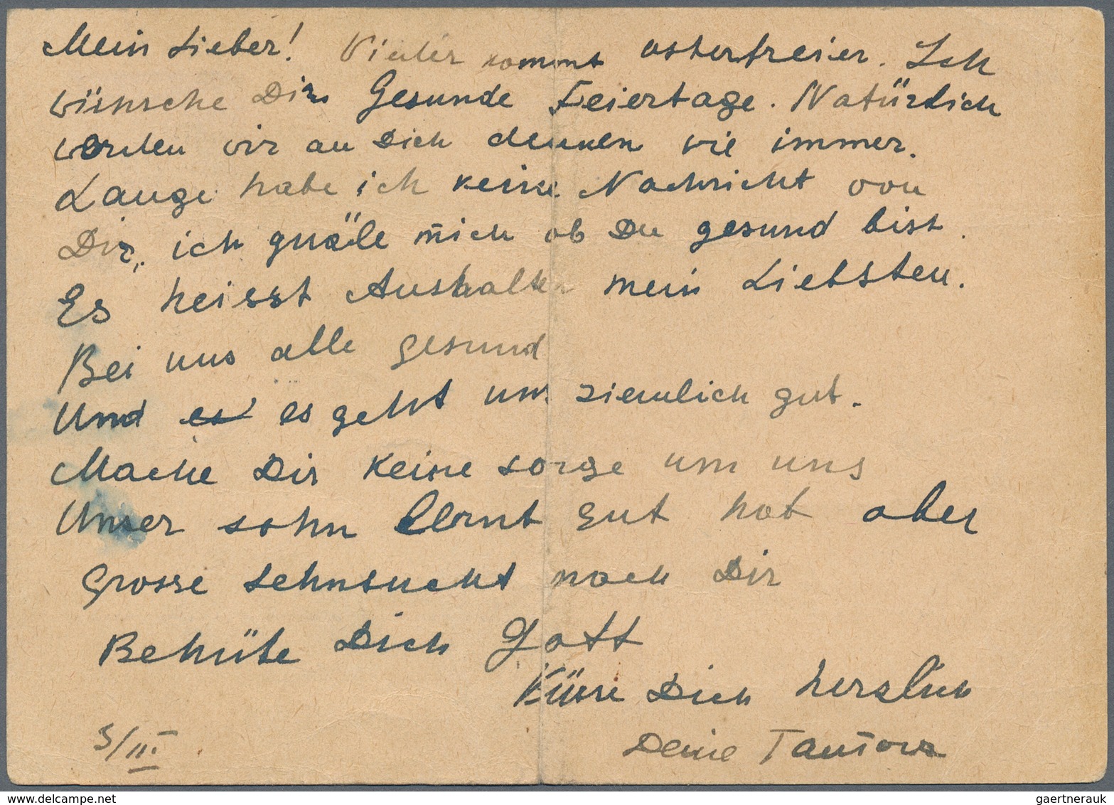 KZ-Post: KZ SACHSENHAUSEN: 1942, Ganzsachenkarte In Das KZ Mit Seltenem Handschr. Vermerk, 28.II.42 - Covers & Documents