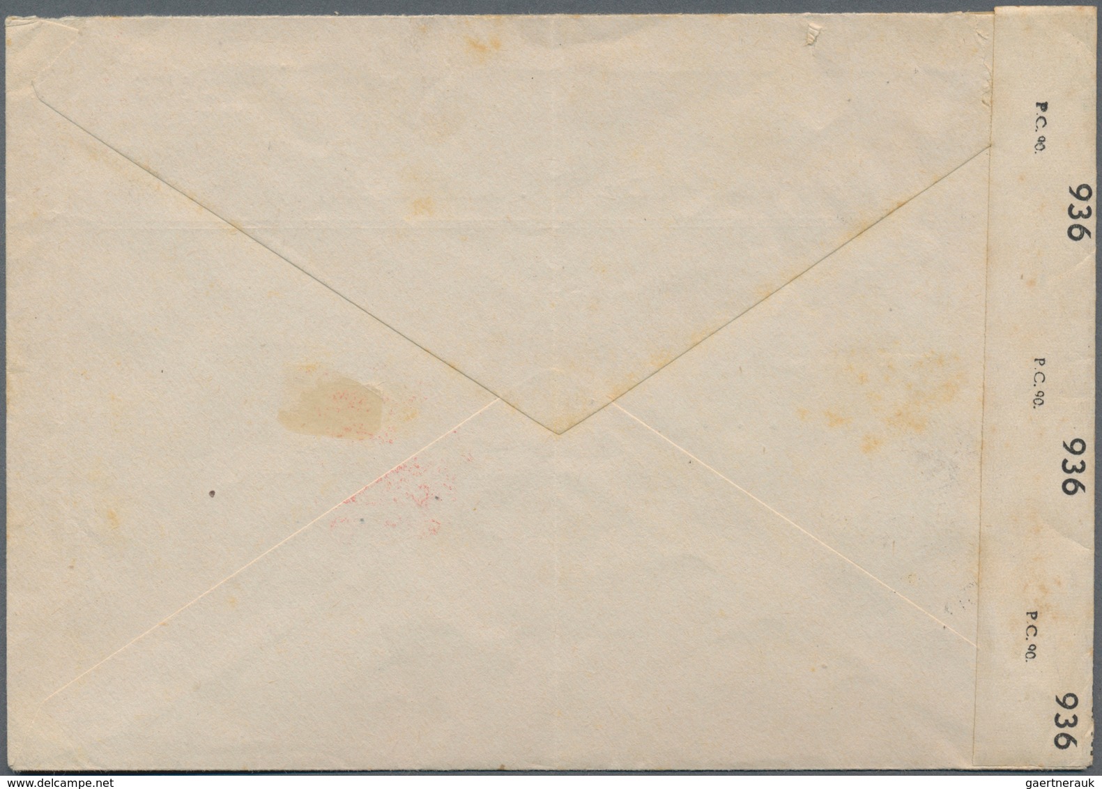 KZ-Post: 1946/1947, Zweisprachiger Vordruckbrief (englisch/hebräsch) "CENTRAL COMMITEE/OF LIBERATED - Covers & Documents