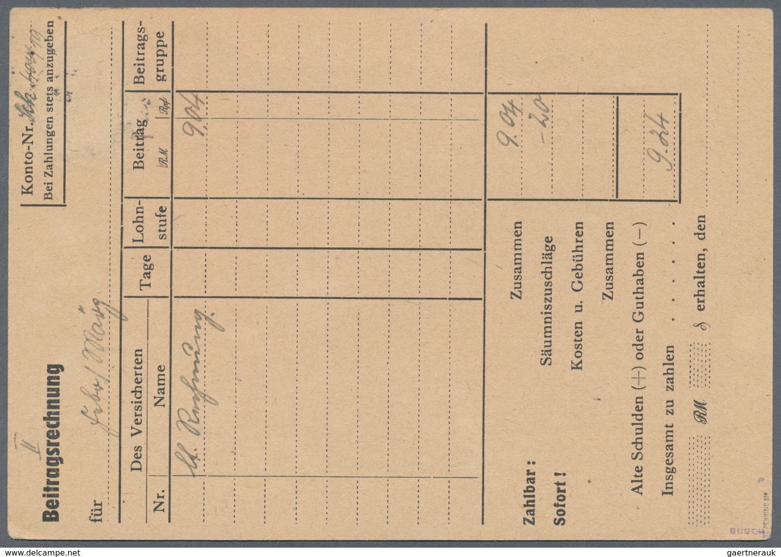 Sowjetische Zone - Sächsische Schwärzungen: Schwarzenberg: 1945, 6 Pfg. Lebhaftviolett Mit Aufdruckt - Other & Unclassified