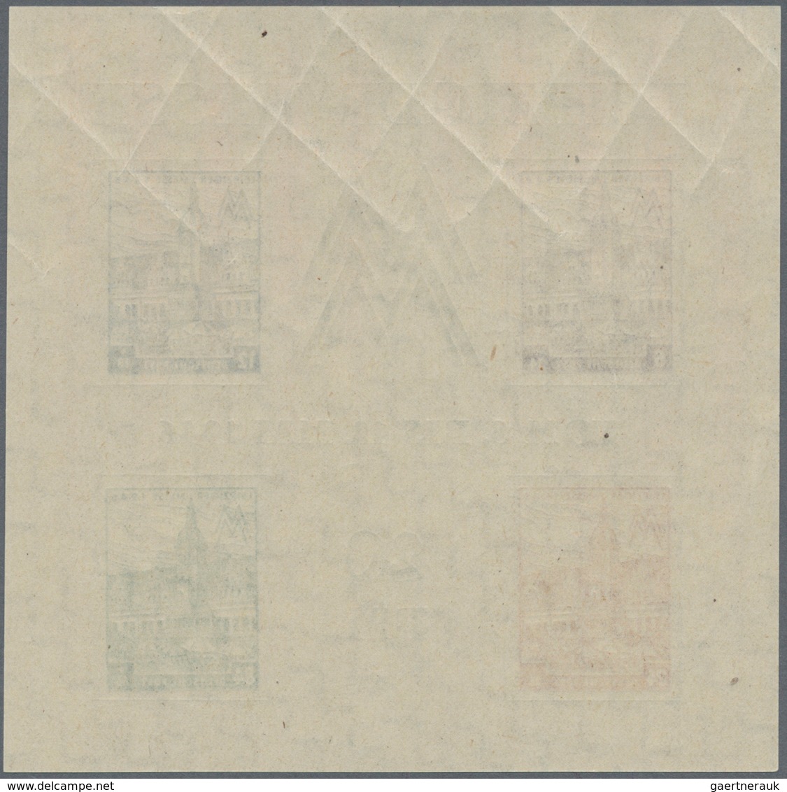 Sowjetische Zone - West-Sachsen: 1946, Blockausgabe Zur Leipziger Messe, Beide Wasserzeichen-Variant - Sonstige & Ohne Zuordnung