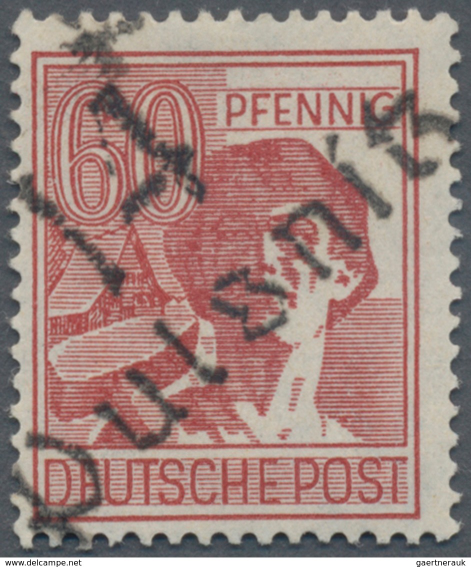 Sowjetische Zone - Bezirkshandstempel - II - Bez. 14 (Dresden): 1948, 60 Pfg. Arbeiter Braunkarmin M - Sonstige & Ohne Zuordnung