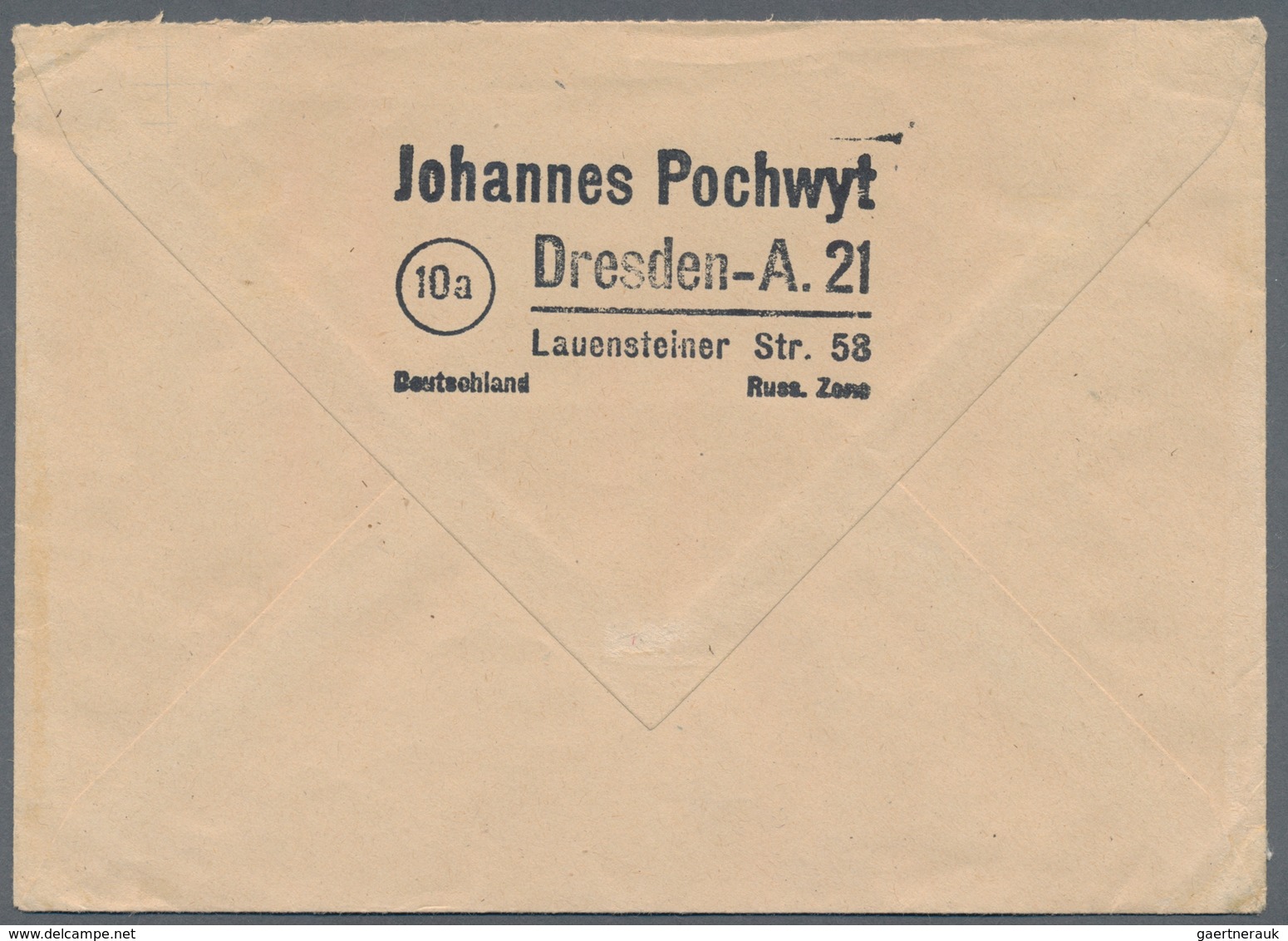 Sowjetische Zone - Bezirkshandstempel - II - Bez. 14 (Dresden): 1948, 60 Pfg. Braunkarmin Mit Handst - Other & Unclassified