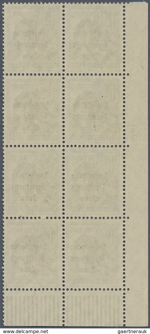 Sowjetische Zone - Allgemeine Ausgaben: 1948, 12 Pf. Graublau Mit Dreizeiligem Maschinenaufdruck Im - Autres & Non Classés