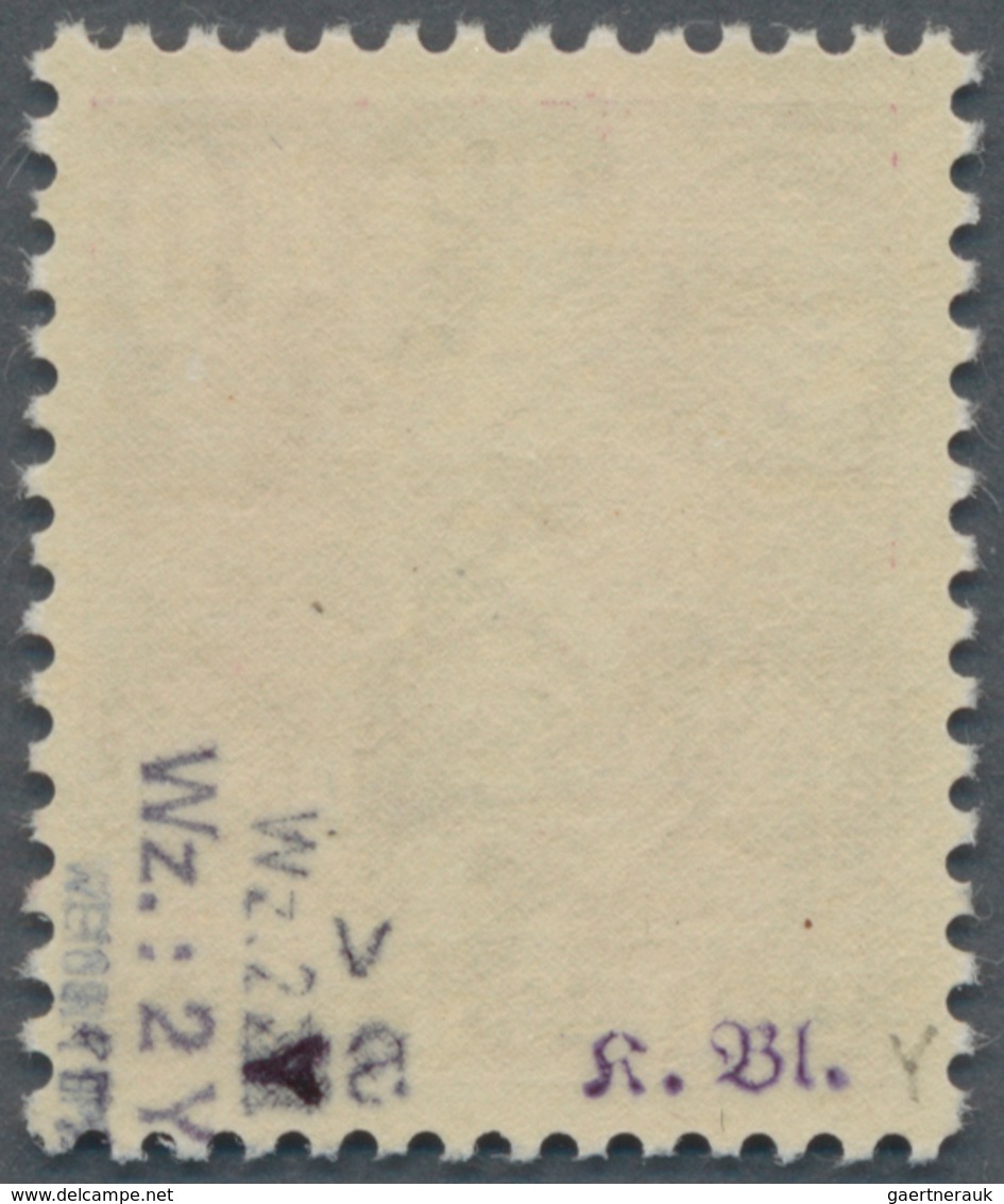 DDR: 1952, 40 Pfg Dunkelrotlila Auf Gestrichenem Papier Mit Senkrecht Stehendem Wasserzeichen In Pos - Other & Unclassified