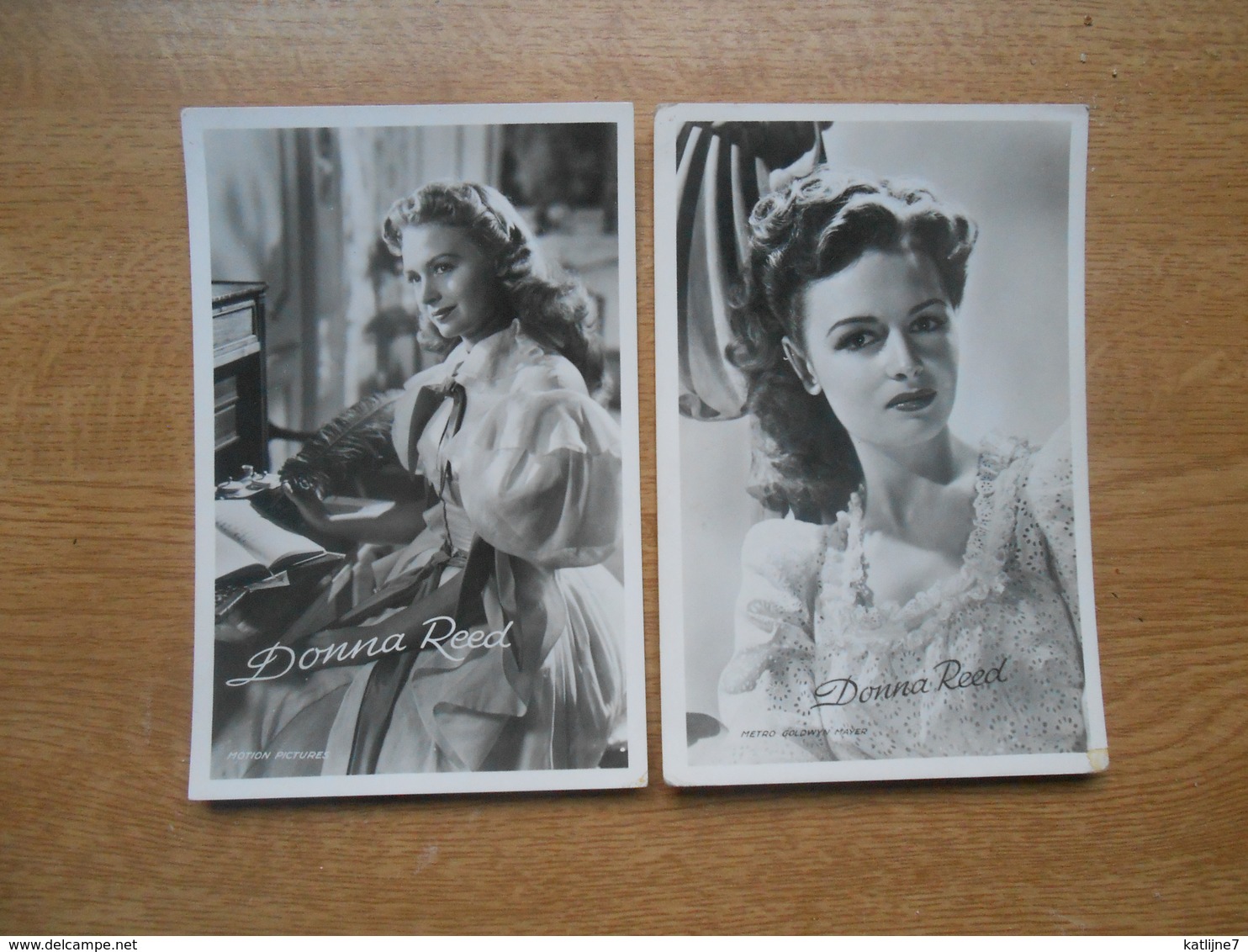 2 X Donna Reed  Real Photo Nrs 3112 En 3128 - Artisti