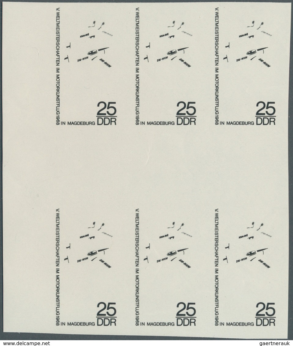 DDR: 1968, Weltmeisterschaften im Motorkunstflug in Magdeburg 25 Pf. 'Sportflugzeuge Type Trener bei