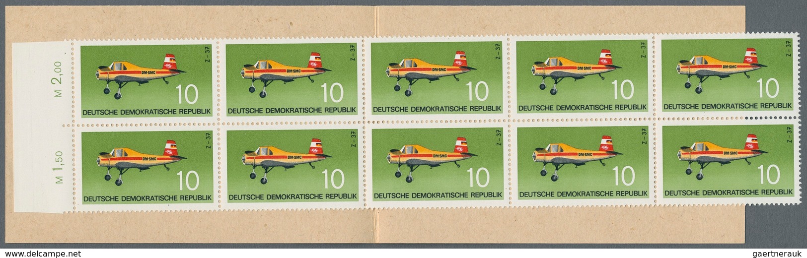 DDR - Markenheftchen: 1971, 1 M. Sondermarkenheftchen Mit 10x 10 Pfg. Bzw. 5x 20 Pfg., Beide Heftche - Carnets