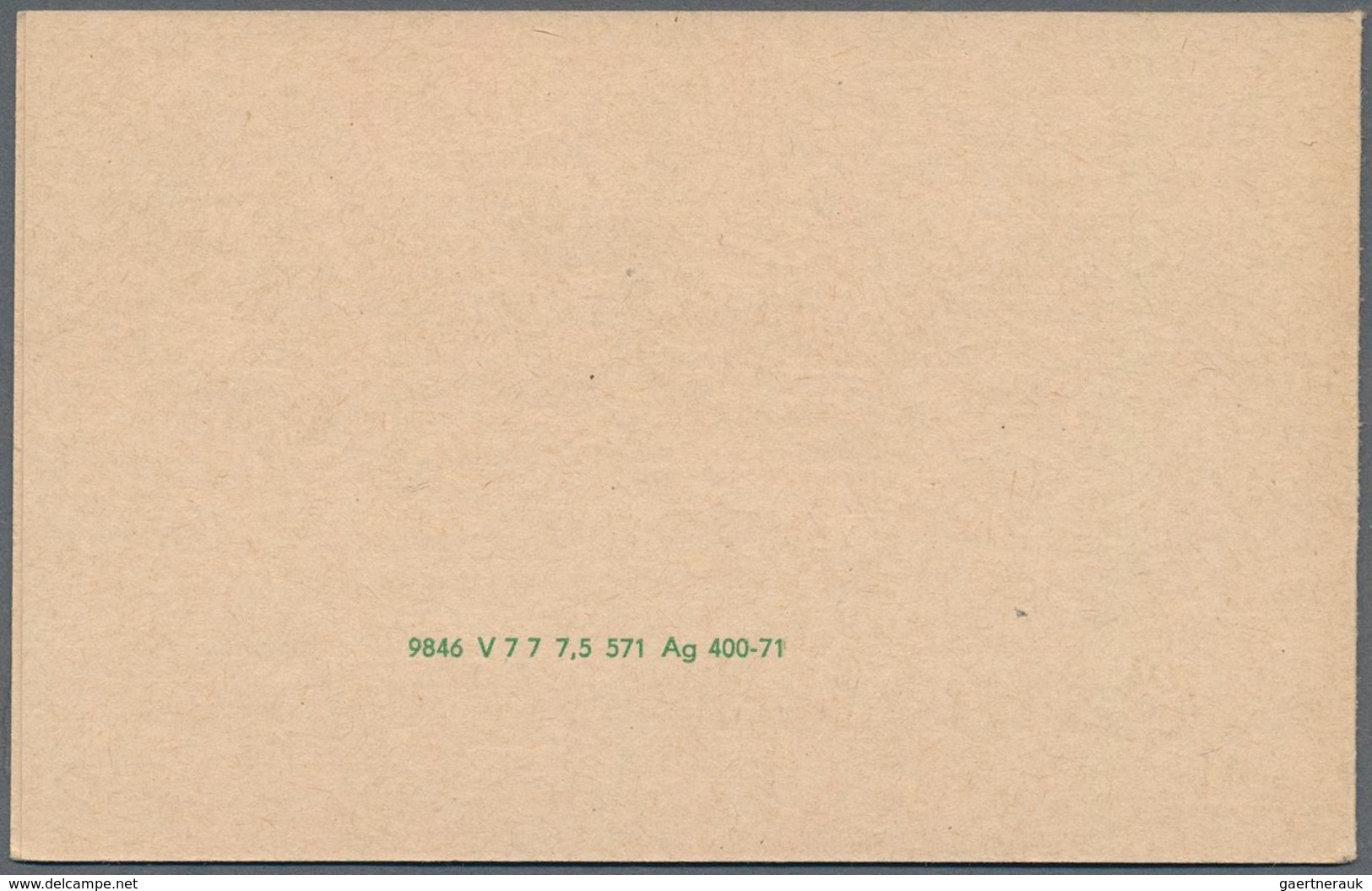 DDR - Markenheftchen: 1971: Sondermarkenheftchen Posthorn Grün, Marken GST, Postfrisches Qualitätsst - Booklets