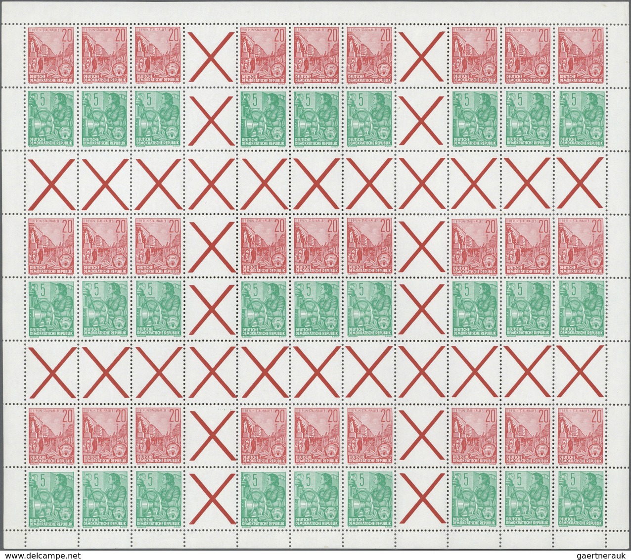 DDR - Zusammendrucke: 1955, Alle 3 Markenheftchenbogen „Fünfjahrplan 1955”, Tadellos Postfrisch Und - Se-Tenant