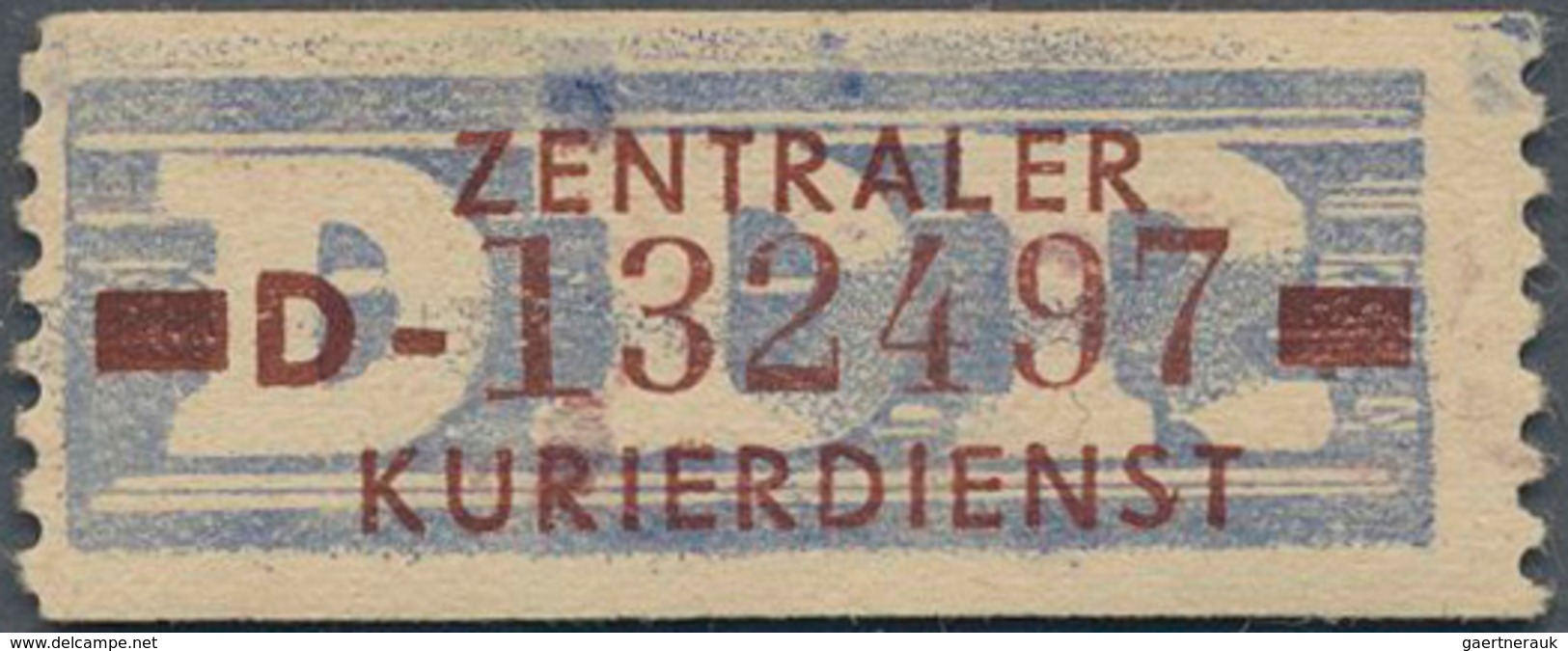 DDR - Dienstmarken B (Verwaltungspost A / Zentraler Kurierdienst): 1958, 10 Pfg D = Rostock (Nr. 132 - Other & Unclassified