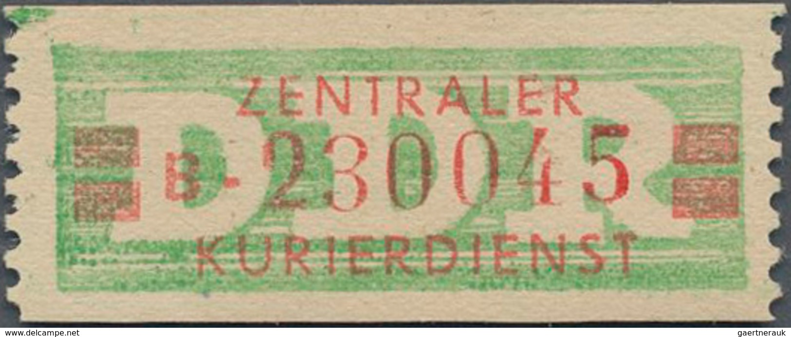 DDR - Dienstmarken B (Verwaltungspost A / Zentraler Kurierdienst): 1959, Wertstreifen Für Den ZKD, 2 - Autres & Non Classés