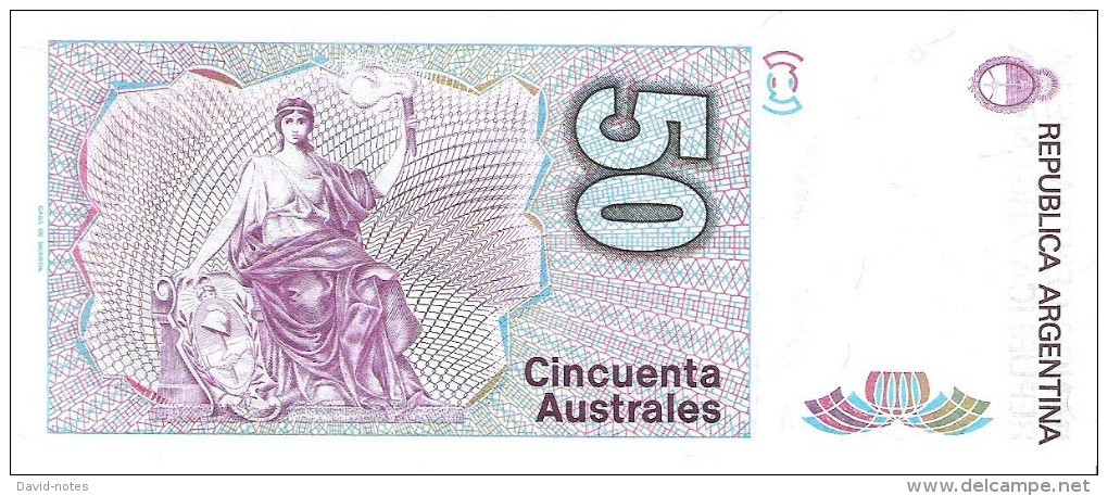 Argentina - Pick 326b - 50 Australes 1986 - 1989 - Unc - Argentina