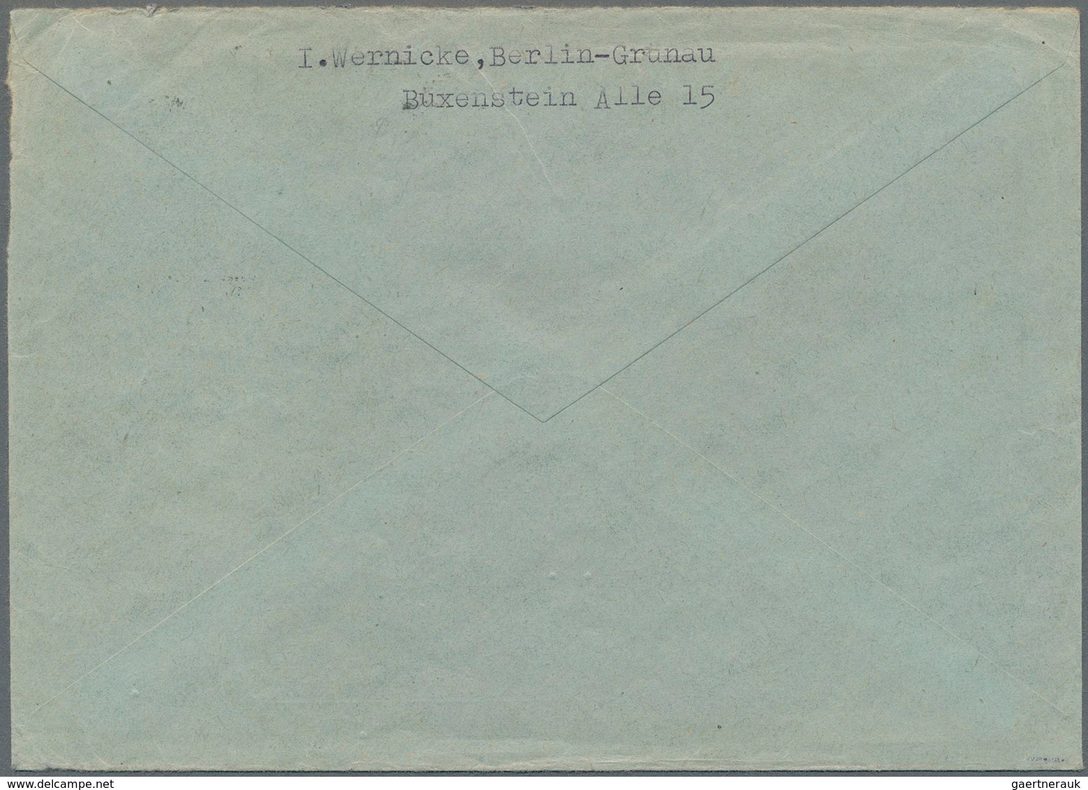DDR - Propagandafälschungen: 1957, 20 Pf. Auf 25 Pf. Berlin Stalinallee Und 2x Mi. 513 Auf Brief Nac - Autres & Non Classés