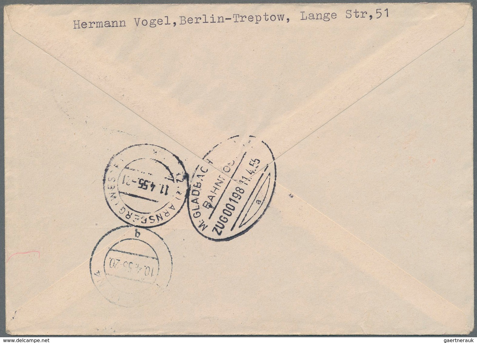 DDR - Propagandafälschungen: 1955, 20 Pf. Auf 24 Pf., KgU-Fälschung Im Waagerechten 5er Streifen, St - Autres & Non Classés