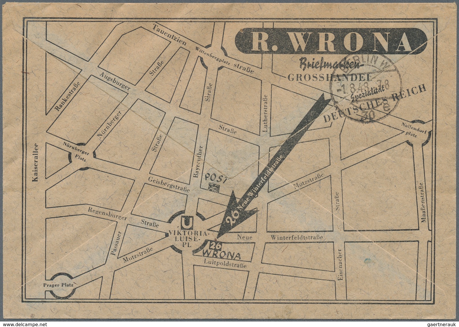 Berlin - Vorläufer: Altershilfe Blockpaar Je Auf Orts-R-Bf. Von Berlin W57 Vom 31.7.48 Nach Berlin W - Lettres & Documents