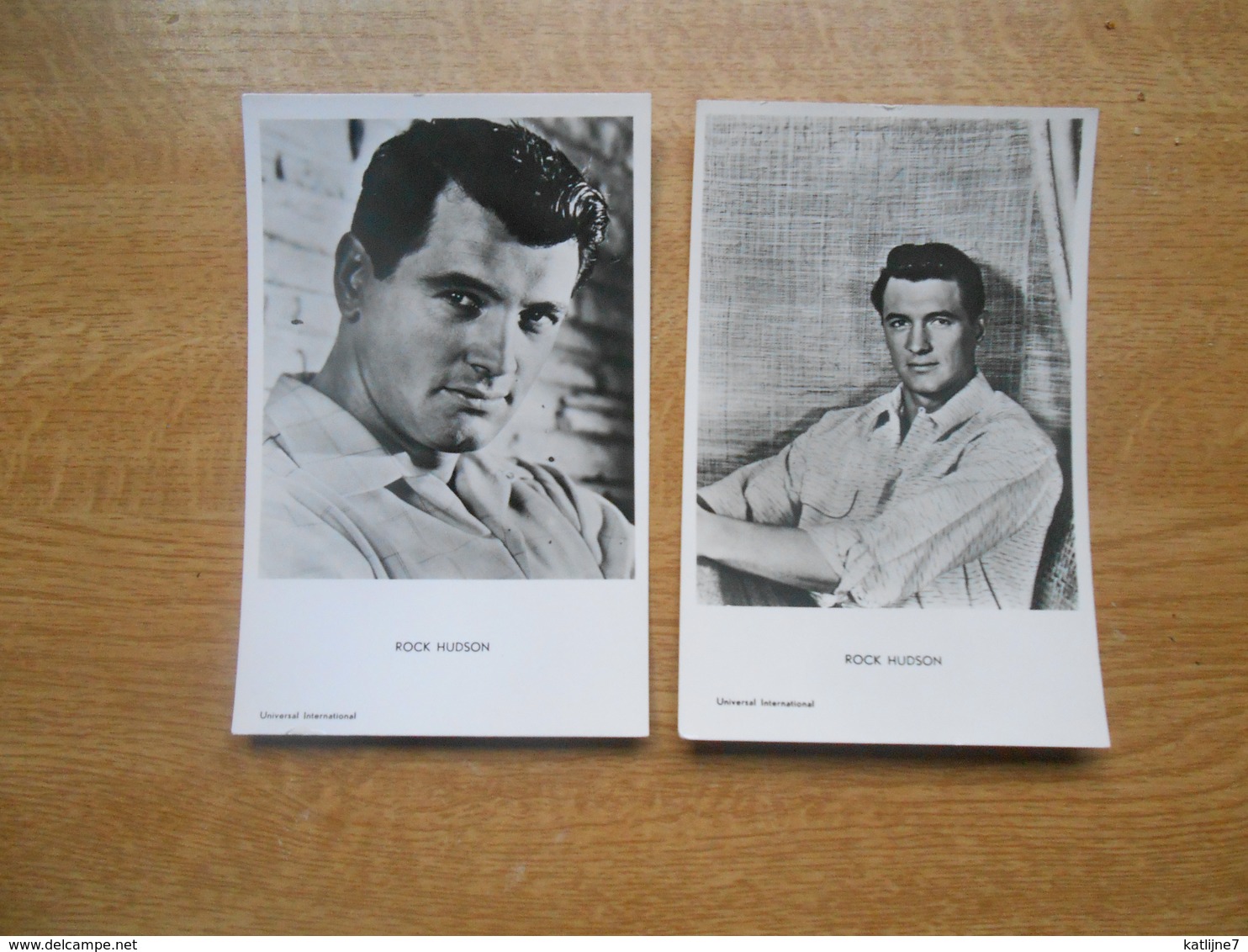 2 X  Rock Hudson  Photo Véritable  Nrs 27 En 28  Universal International - Artisti