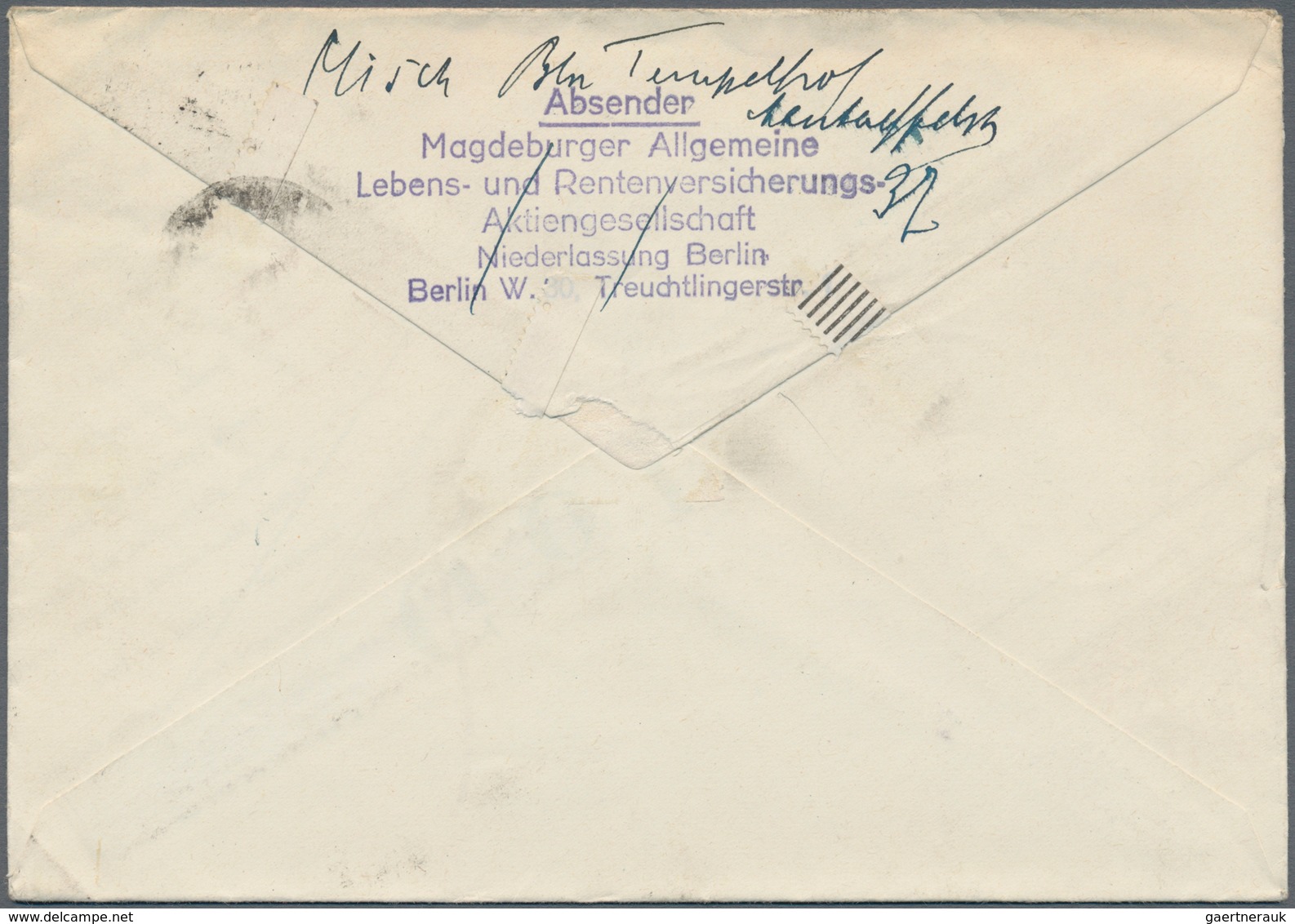 Berlin: 1949 (1.4.), Rotaufdruck 2 Pf. (7 Werte In 2 Paaren + 1 Dreierstreifen) In Mischfrankatur Mi - Covers & Documents