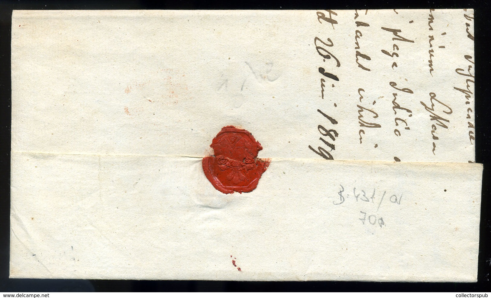 OKOLITSNA 1819. Szép Levél Lőcsére Küldve  /  Nice Letter To Lőcse - Other & Unclassified