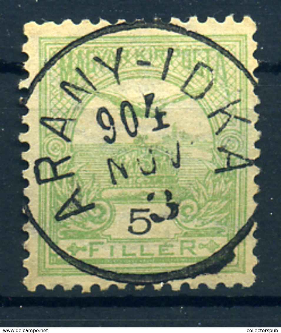 ARANYIDKA 5f Szép Egykörös Bélyegzés  /  5f Nice Single Cycle Pmk - Used Stamps