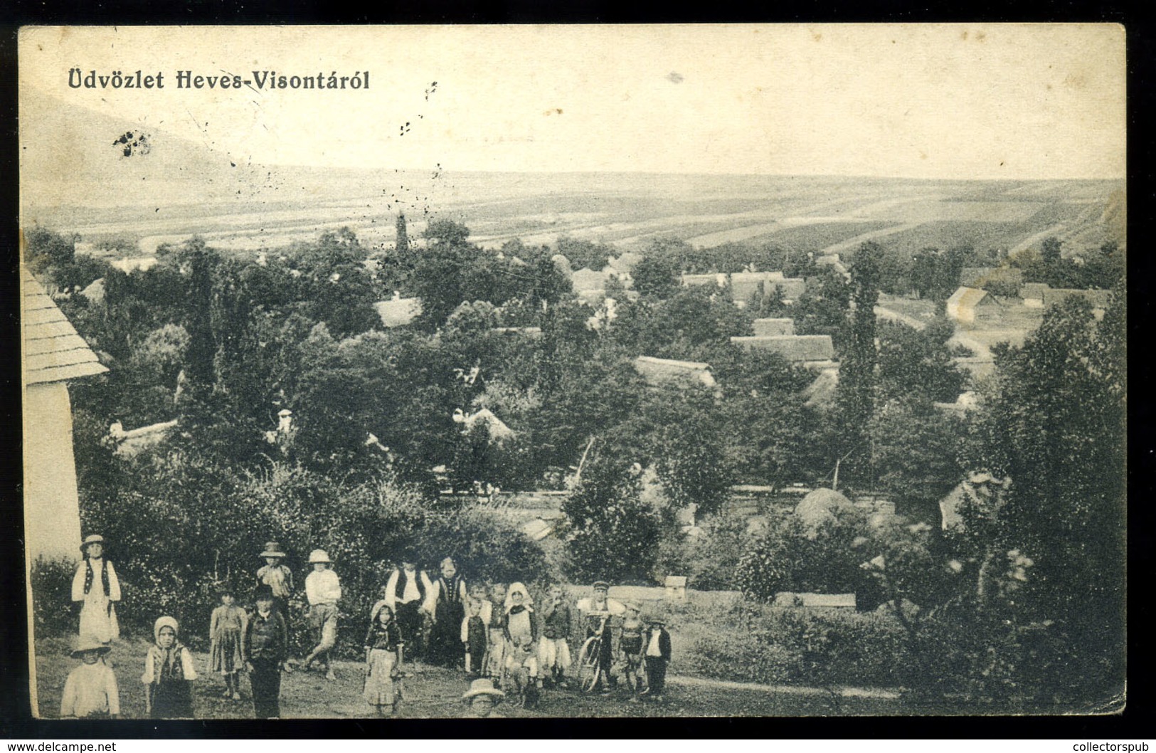 HEVES VISONTA 1910. Régi Képeslap  /  1910 Vintage Pic. P.card - Hungary