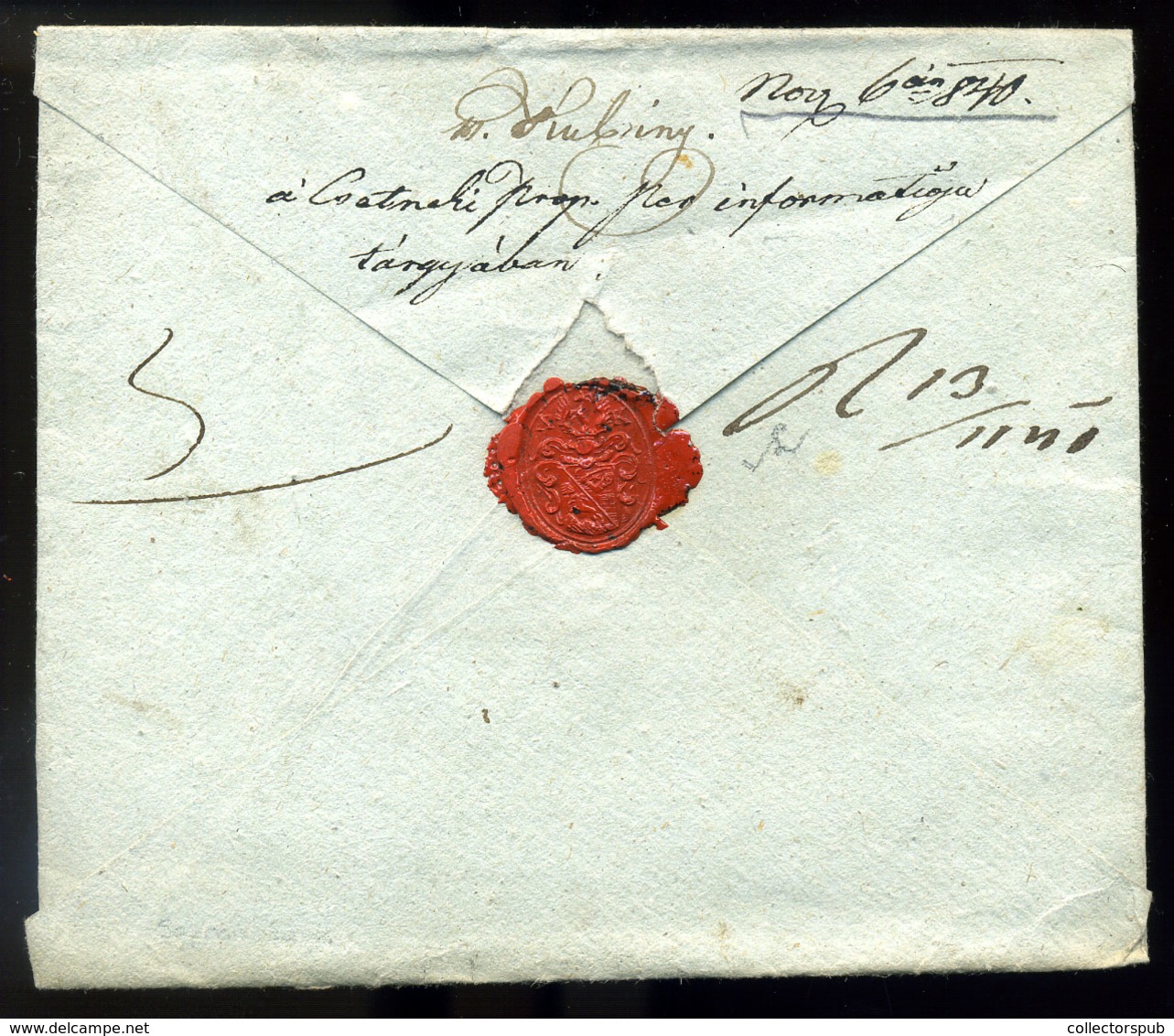 "PESTH Recomendirt" 1840. Érdekes Továbbküldütt "erga Recepisse" Levél Rozsnyóra Küldve  /  Interesting Forwarded "erga  - ...-1867 Prephilately