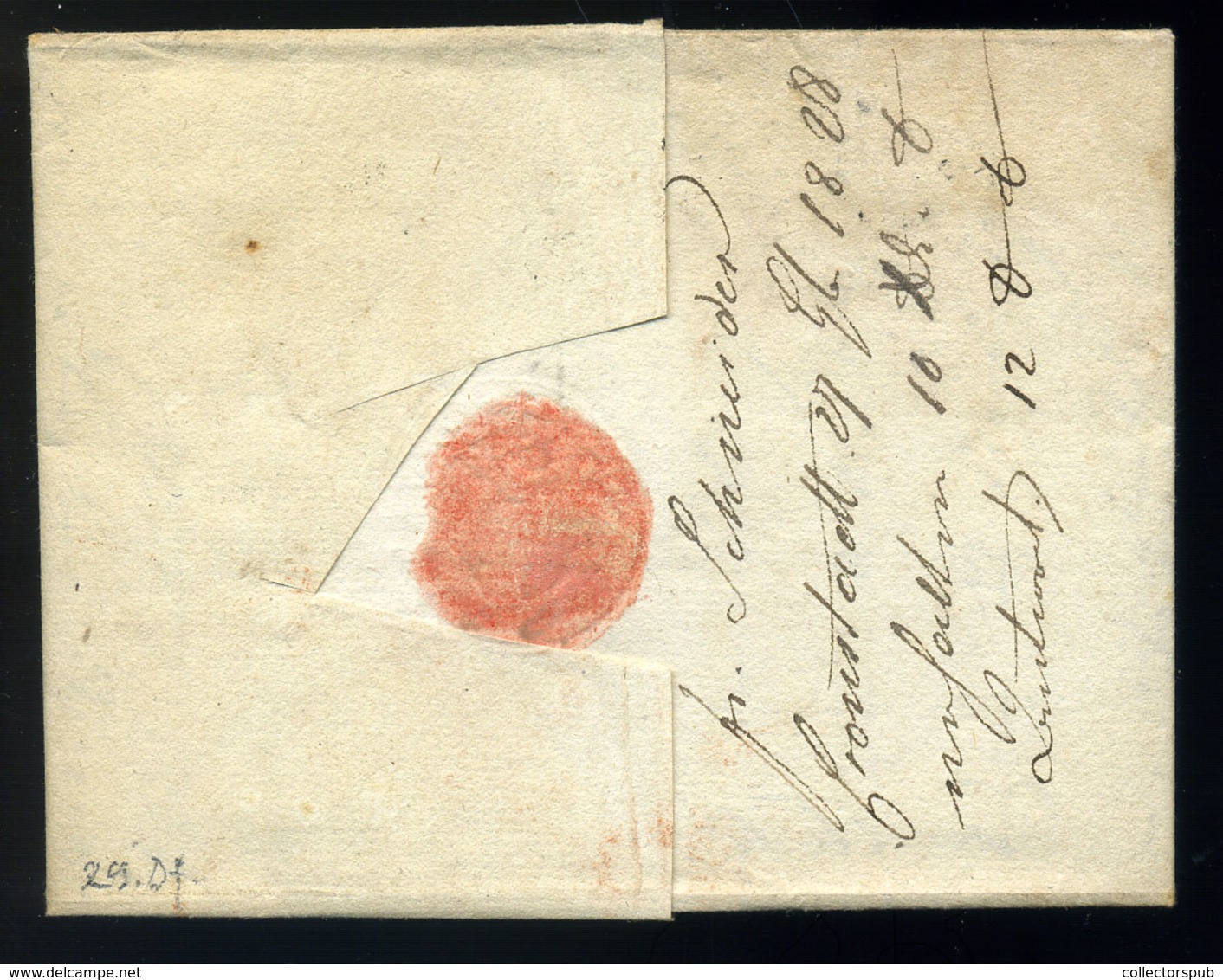 BRASSÓ 1828. Szép Portós Levél Tartalommal Cronstadt Dátumos Bélyegzéssel Steyrbe Küldve.Szép!  /  BRASOV 1828 Nice Post - ...-1867 Prephilately