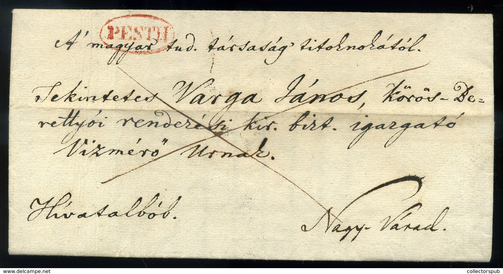 PEST 1836. Toldy Ferenc (akkor Még Schedel Ferenc) Autográf , érdekes Tartalmú Levele A Magyar Tudós Társaság Levélpapír - ...-1867 Voorfilatelie